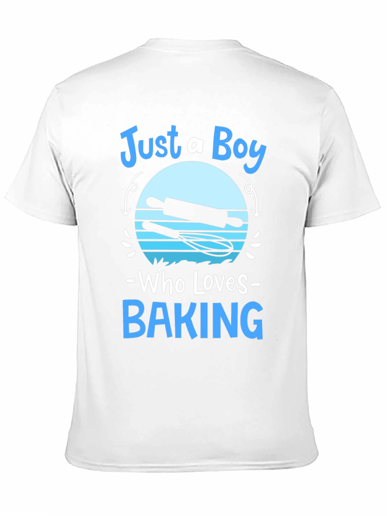 Black Just A Boy Who Loves Baking T-Shirt view 11