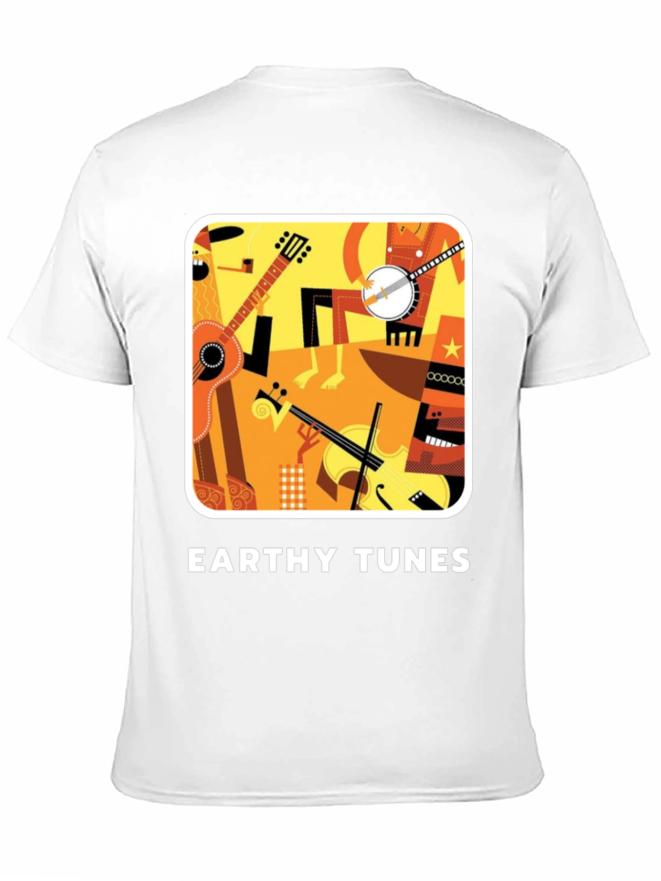 Black Earthy Tunes Black Graphic Tee view 11