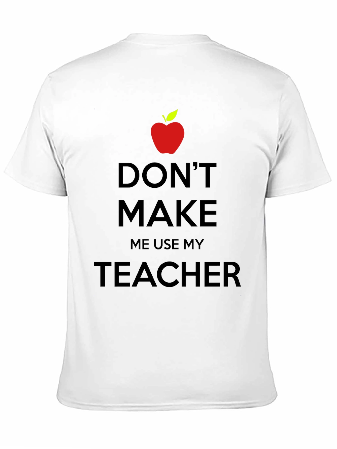 Black Teacher's Threat T-Shirt - Novelty Graphic Tee view 11