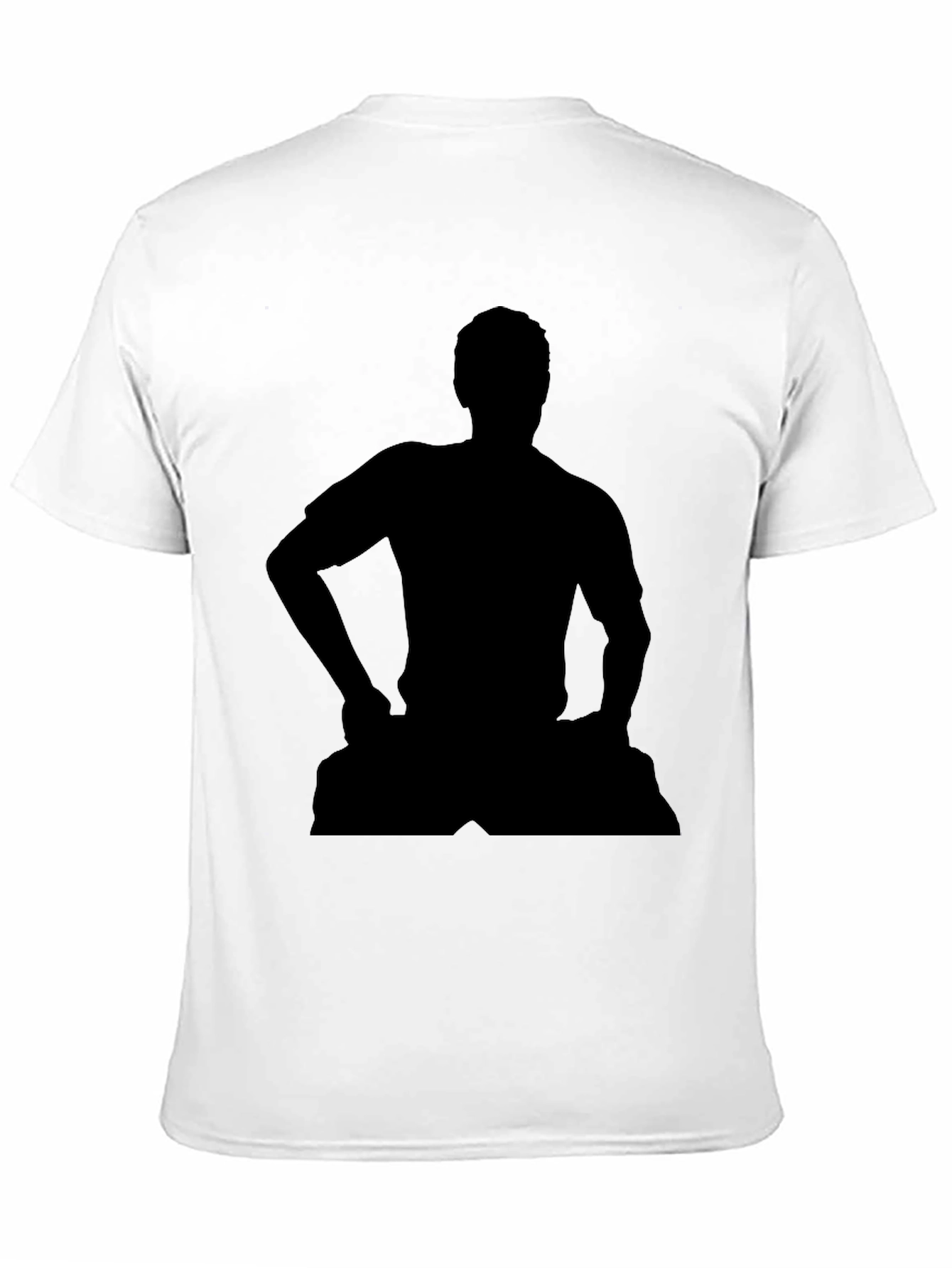 Black Silhouette Graphic Tee - Men's Black T-Shirt view 11