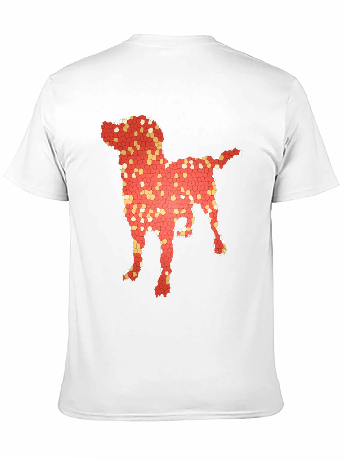 Black Dog Mosaic Graphic T-Shirt - Stylish Men's Tee view 11