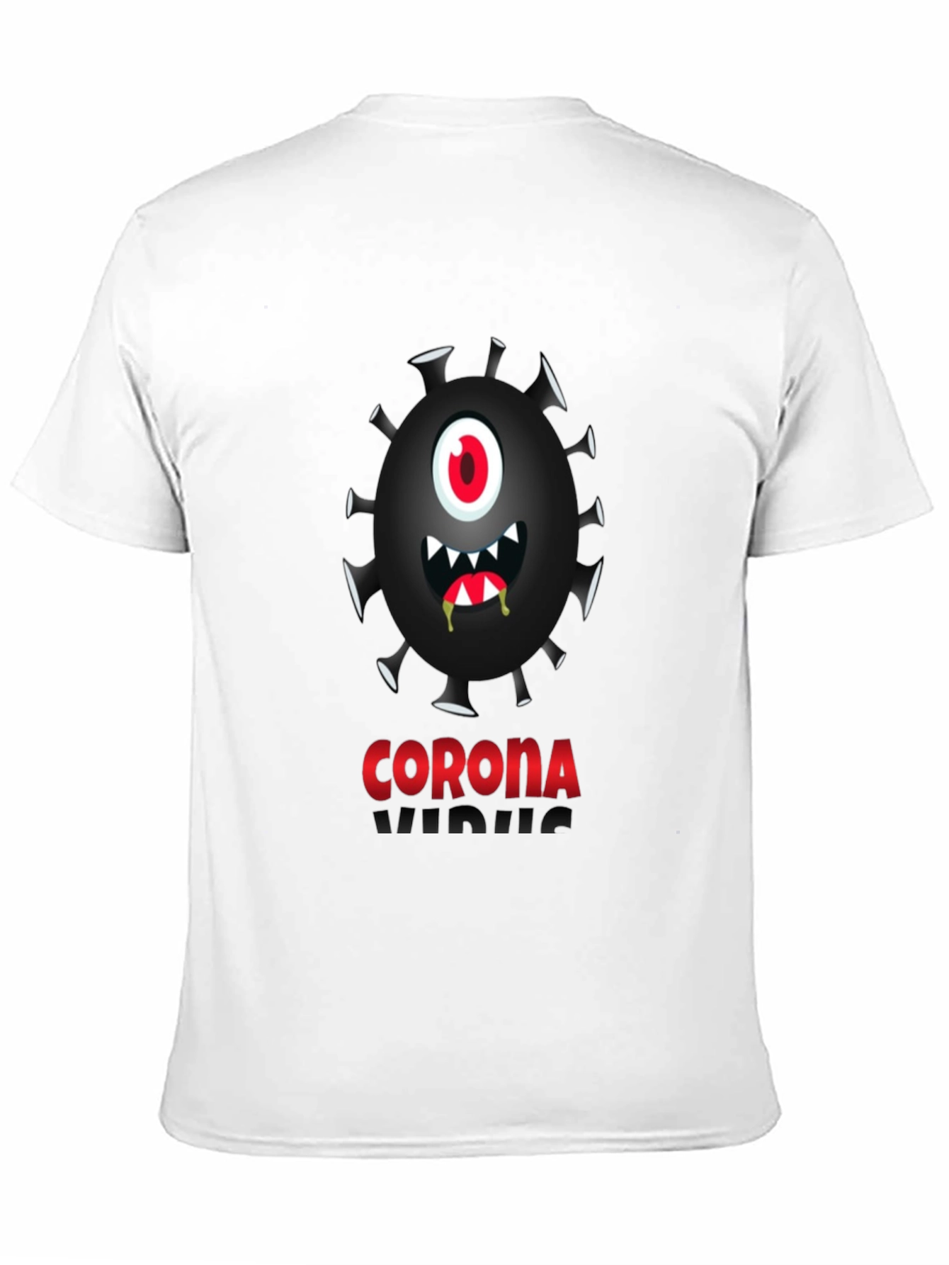 Black Corona Virus Graphic Novelty Tee view 11