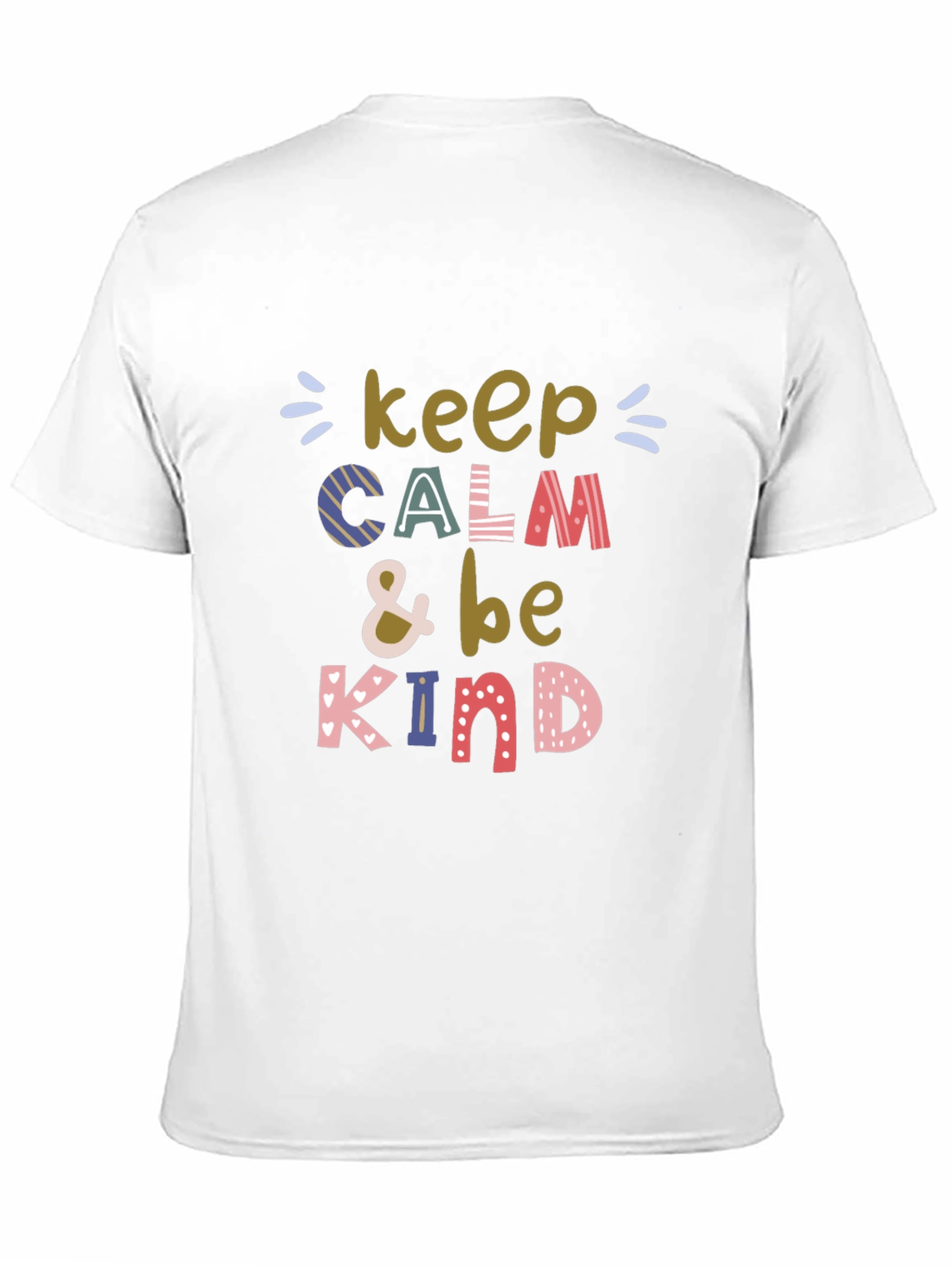 Black Keep Calm & Be Kind Graphic Tee - Unisex view 11