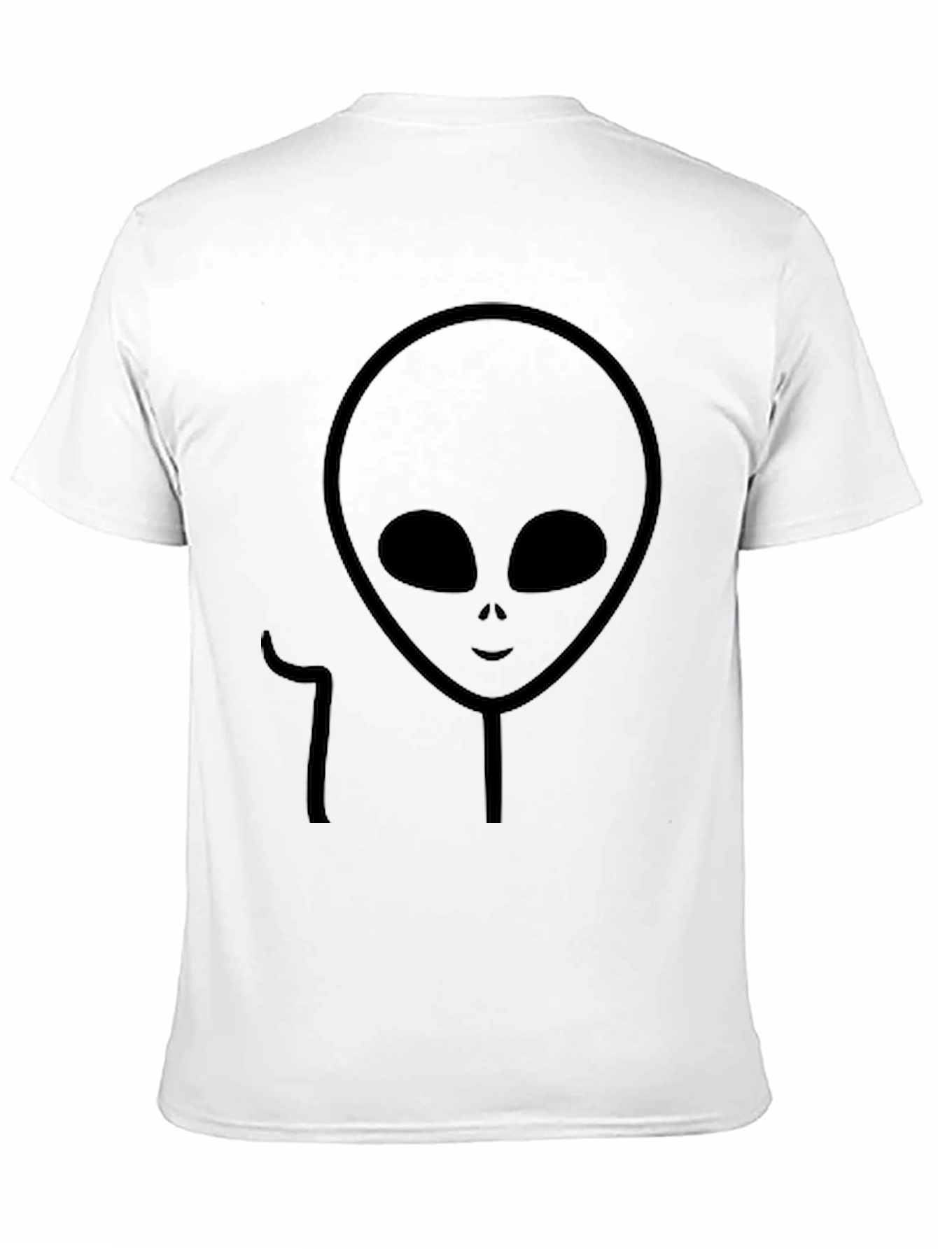 Black Black Alien Graphic Tee - Extraterrestrial Style view 11