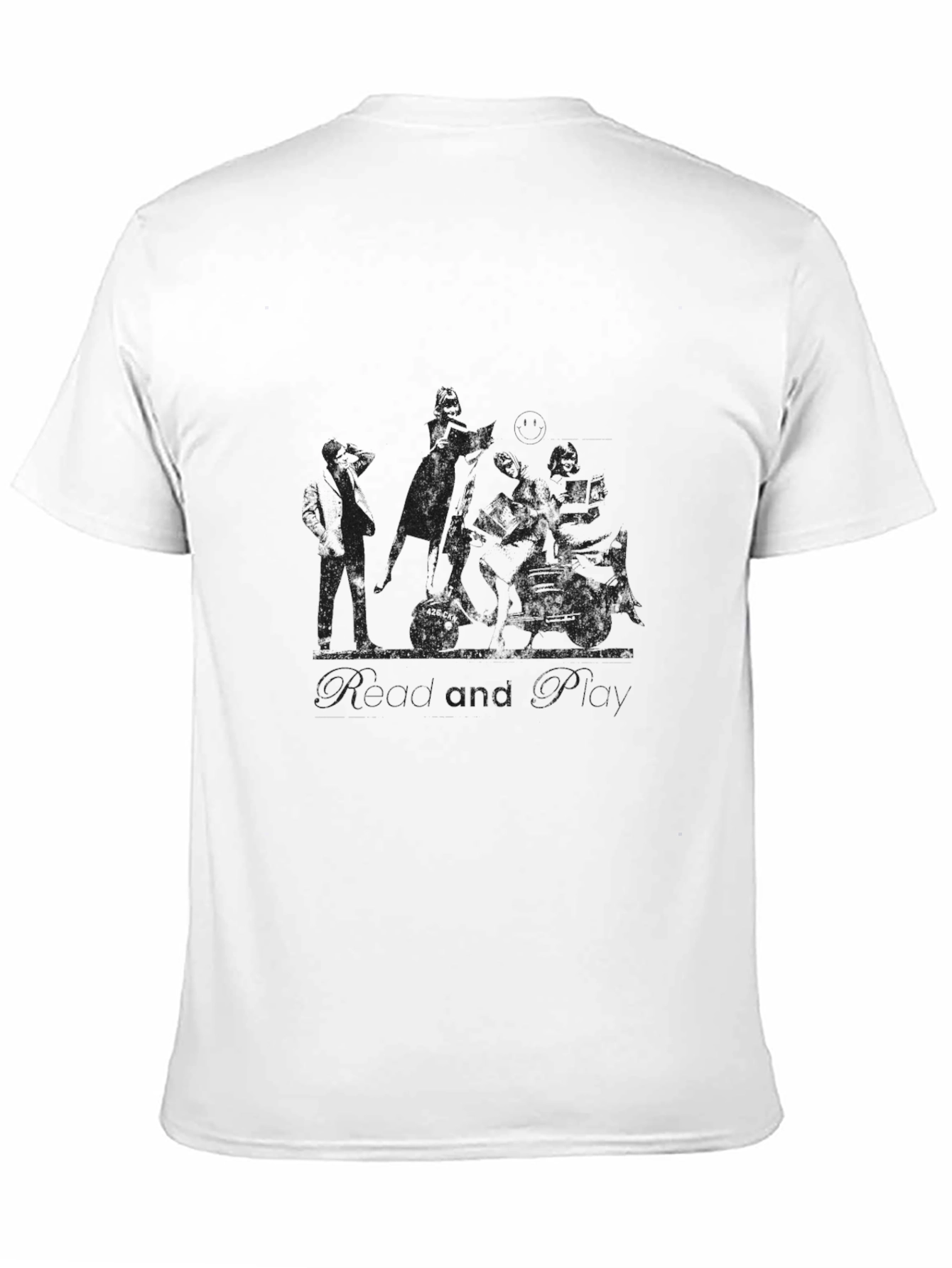 Black Men's Black Graphic Print T-Shirt view 11