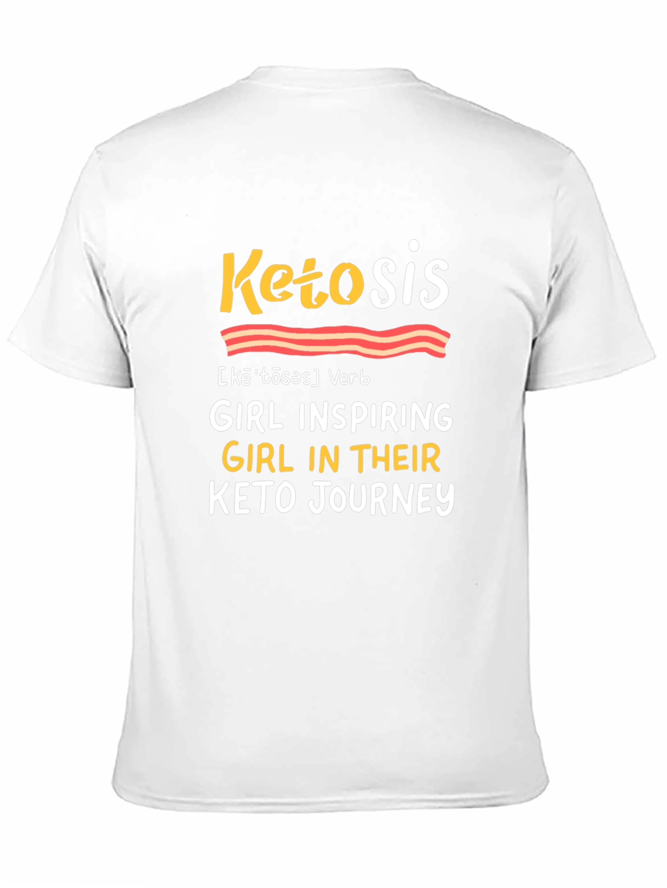 Black Ketosis Keto Journey T-Shirt, Inspiring Tee view 11