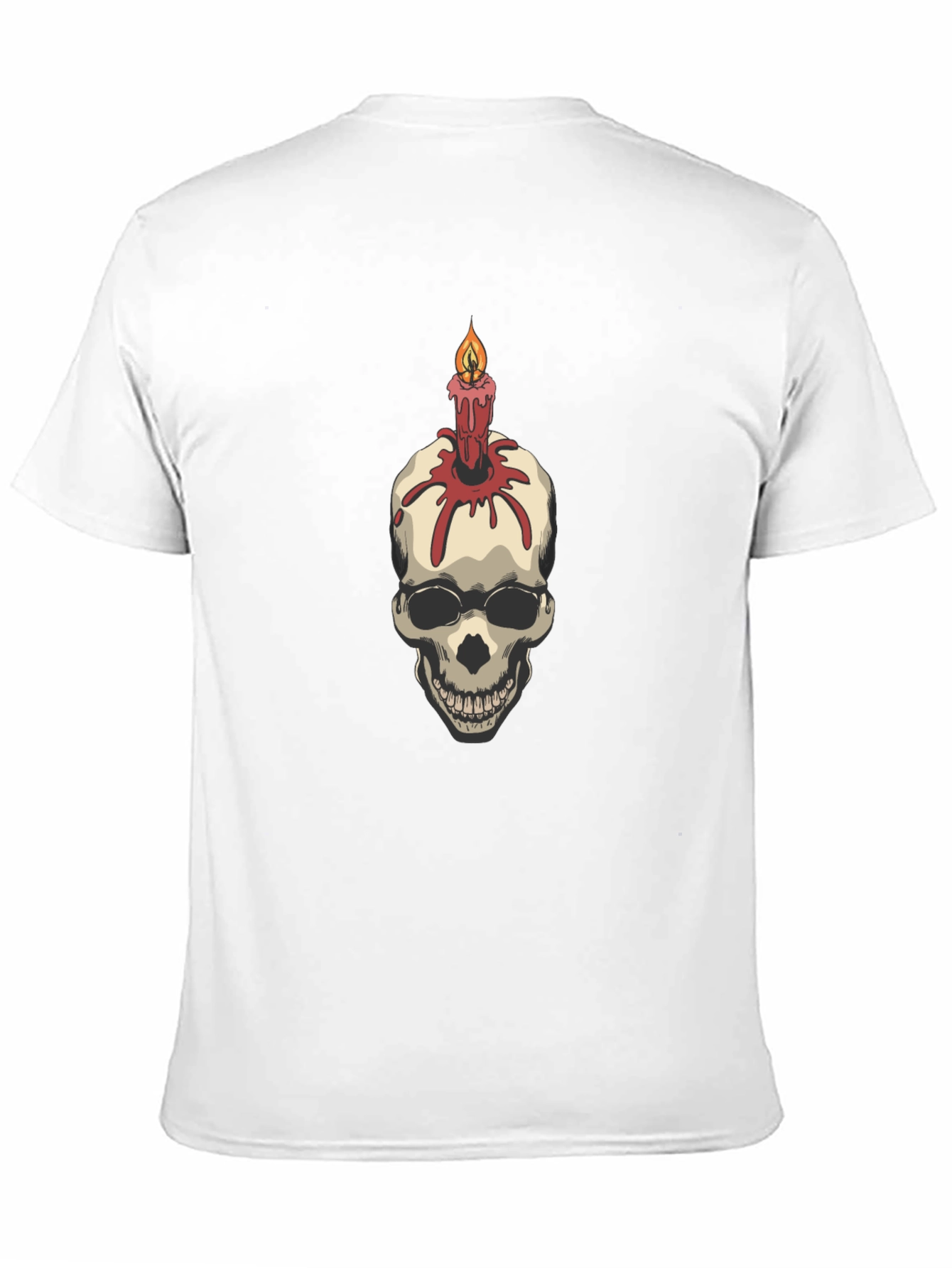 Black Skull Candle Graphic Tee view 11