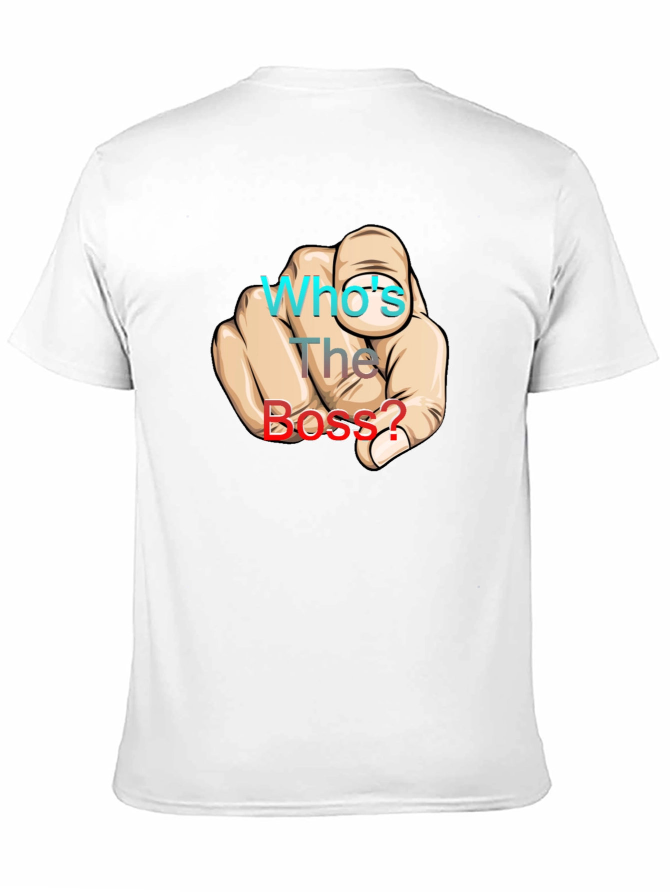 Black Who's The Boss? Graphic Print Black T-Shirt view 11