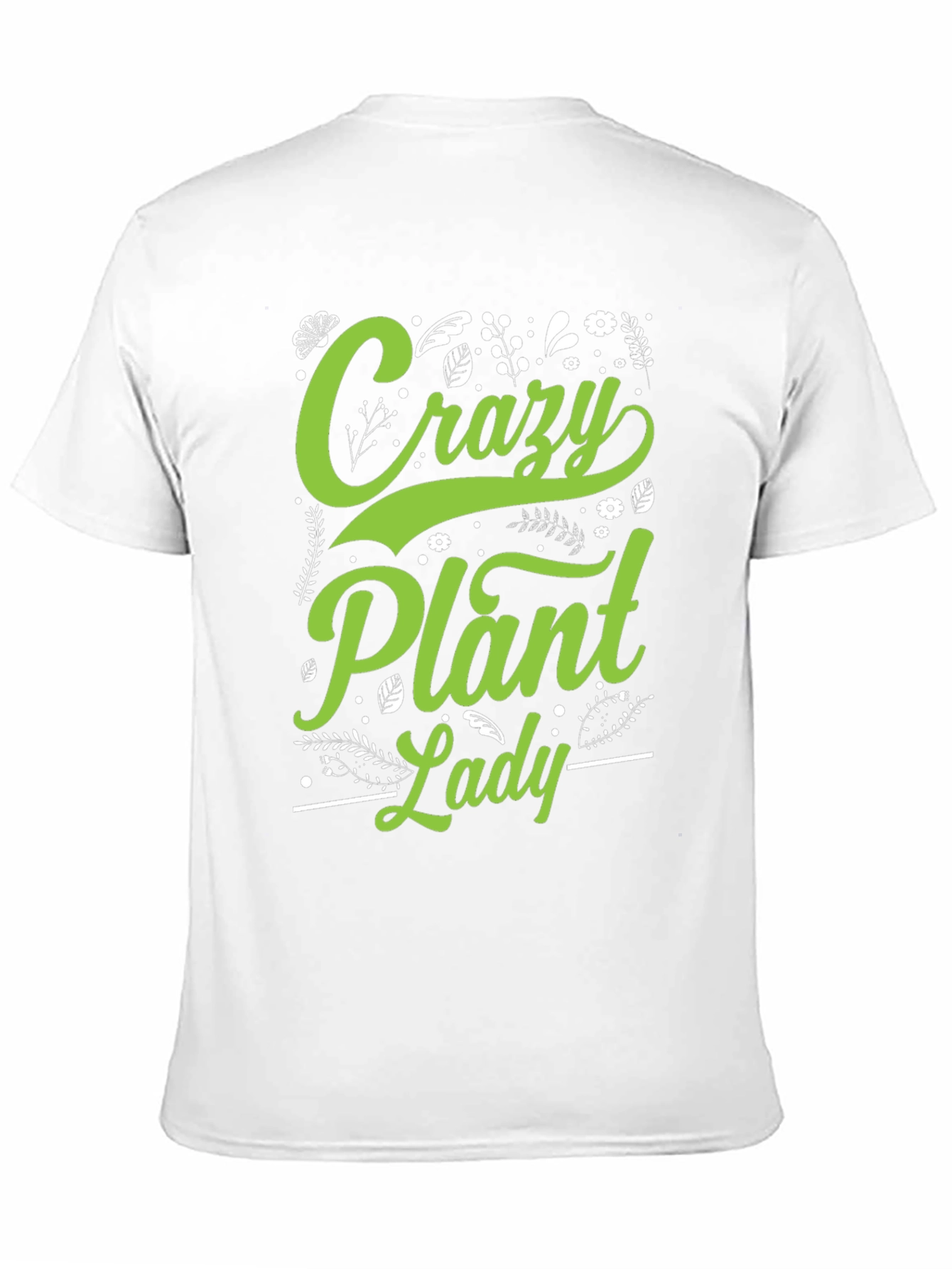 Black Crazy Plant Lady Graphic T-Shirt view 11