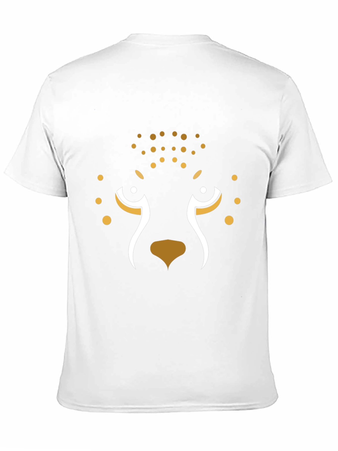 Black Stylish Black Cheetah Face T-Shirt view 11