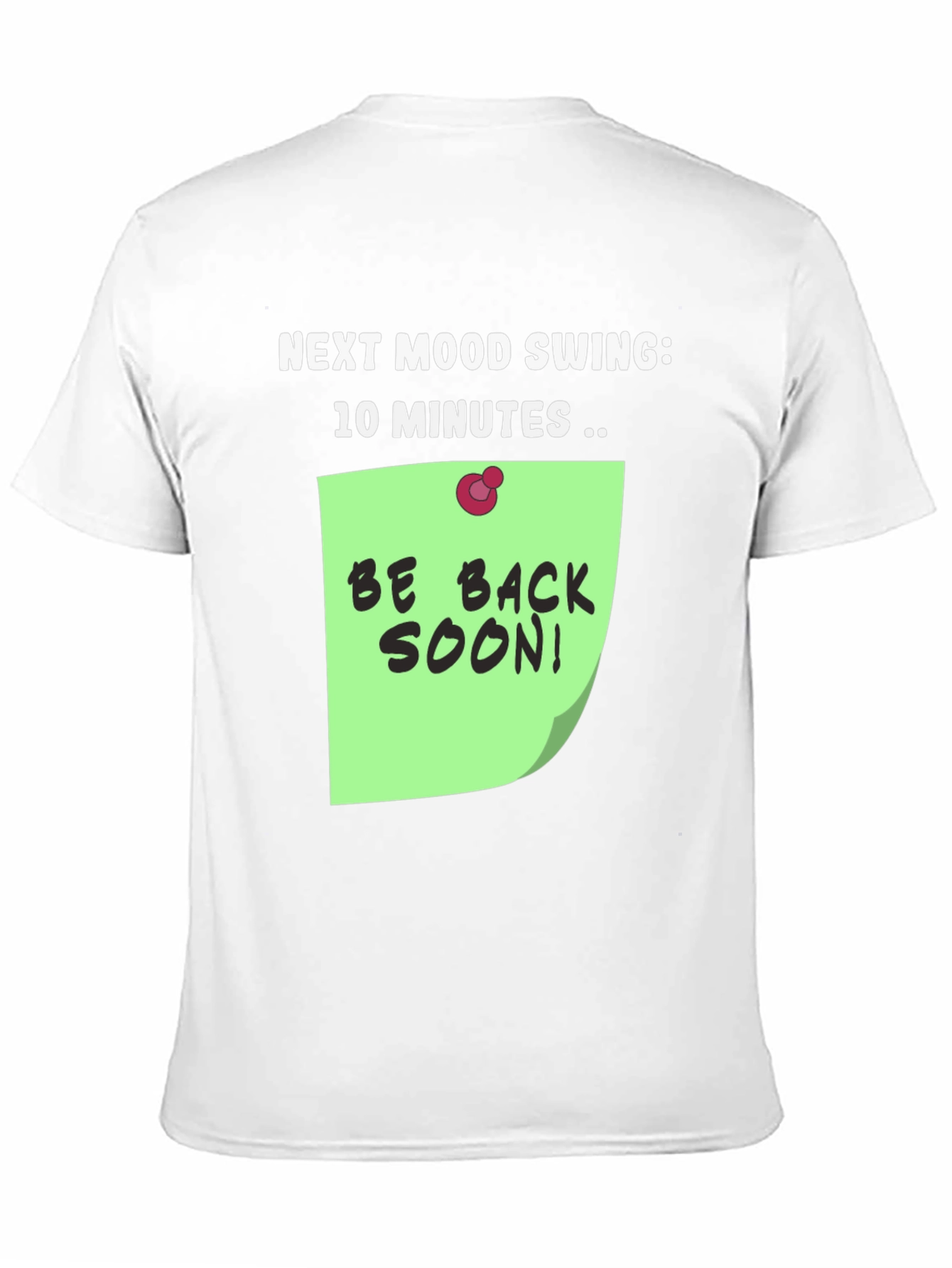 Black Humorous "Next Mood Swing" T-Shirt view 11
