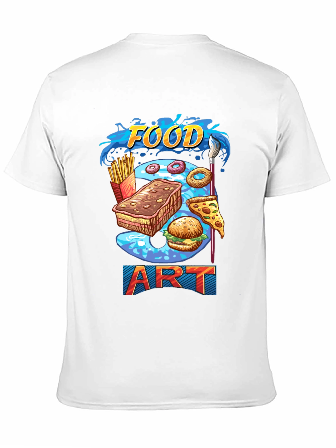Black Food Art Graphic T-Shirt view 11