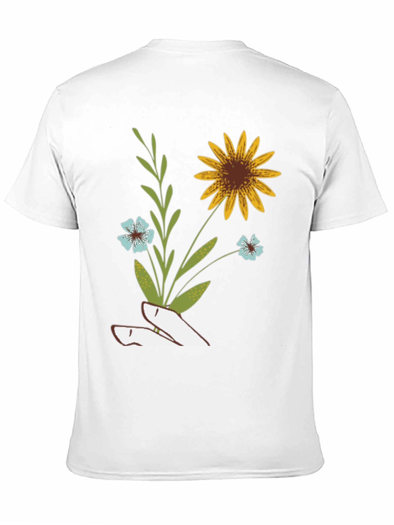 Black Floral Graphic Print T-Shirt - Black view 11