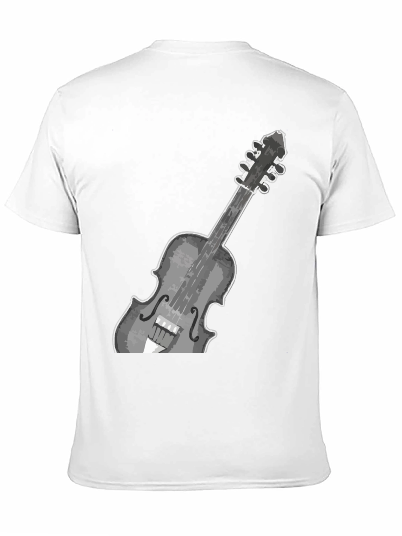 Black Violin Graphic Tee - Stylish Musical Instrument Design view 11