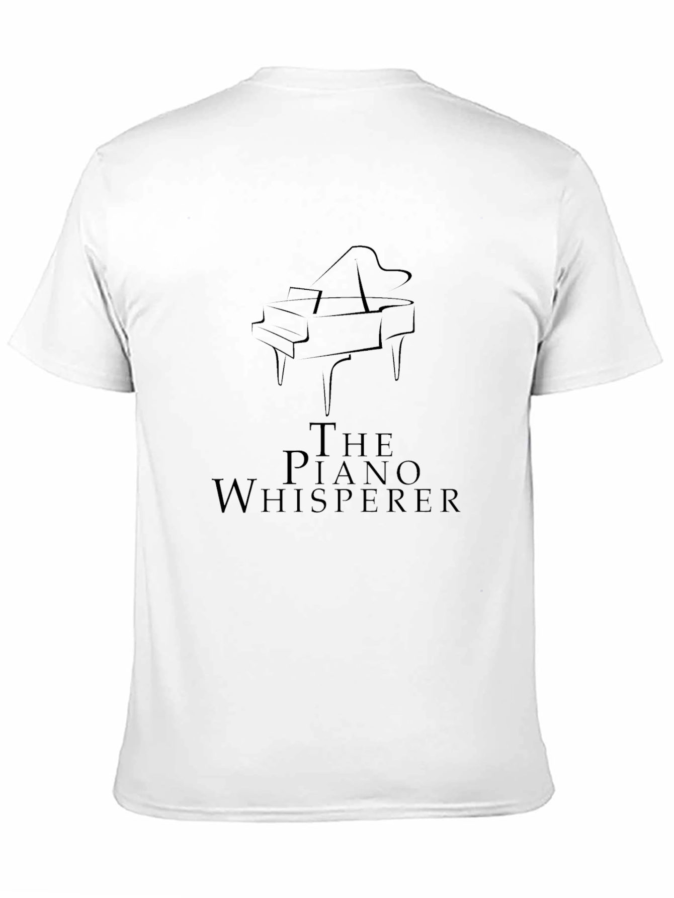 Black The Piano Whisperer Black T-Shirt view 11