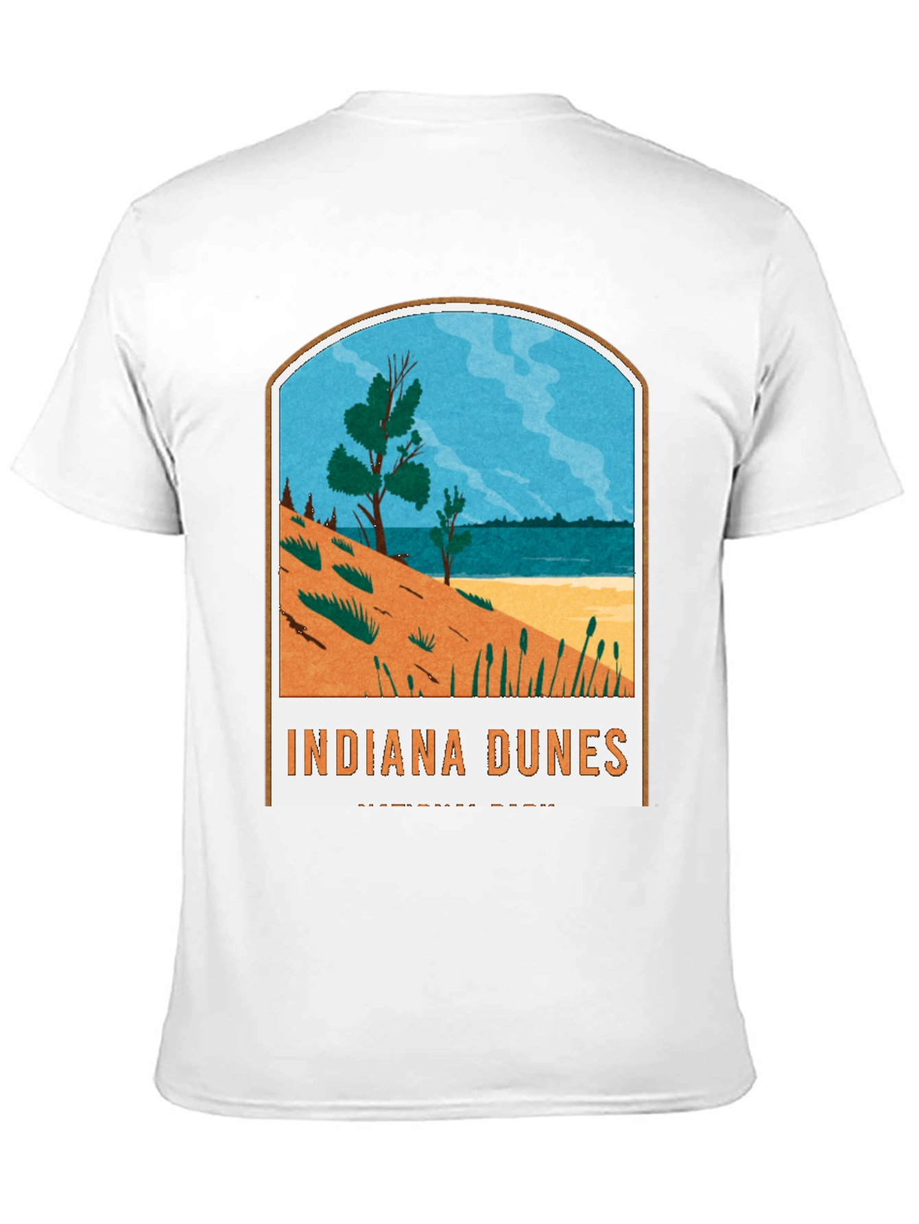 Black Indiana Dunes National Park Graphic Tee view 11