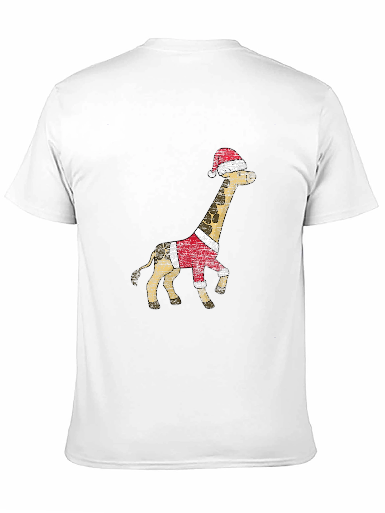 Black Festive Giraffe T-Shirt - Holiday Style view 11