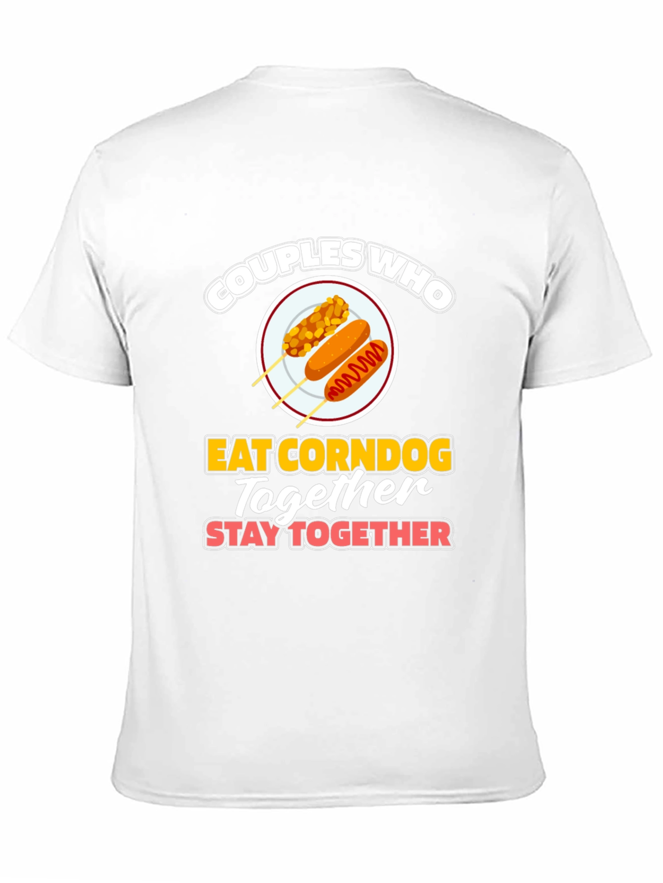 Black Couples Who Eat Corndog Together T-Shirt view 11