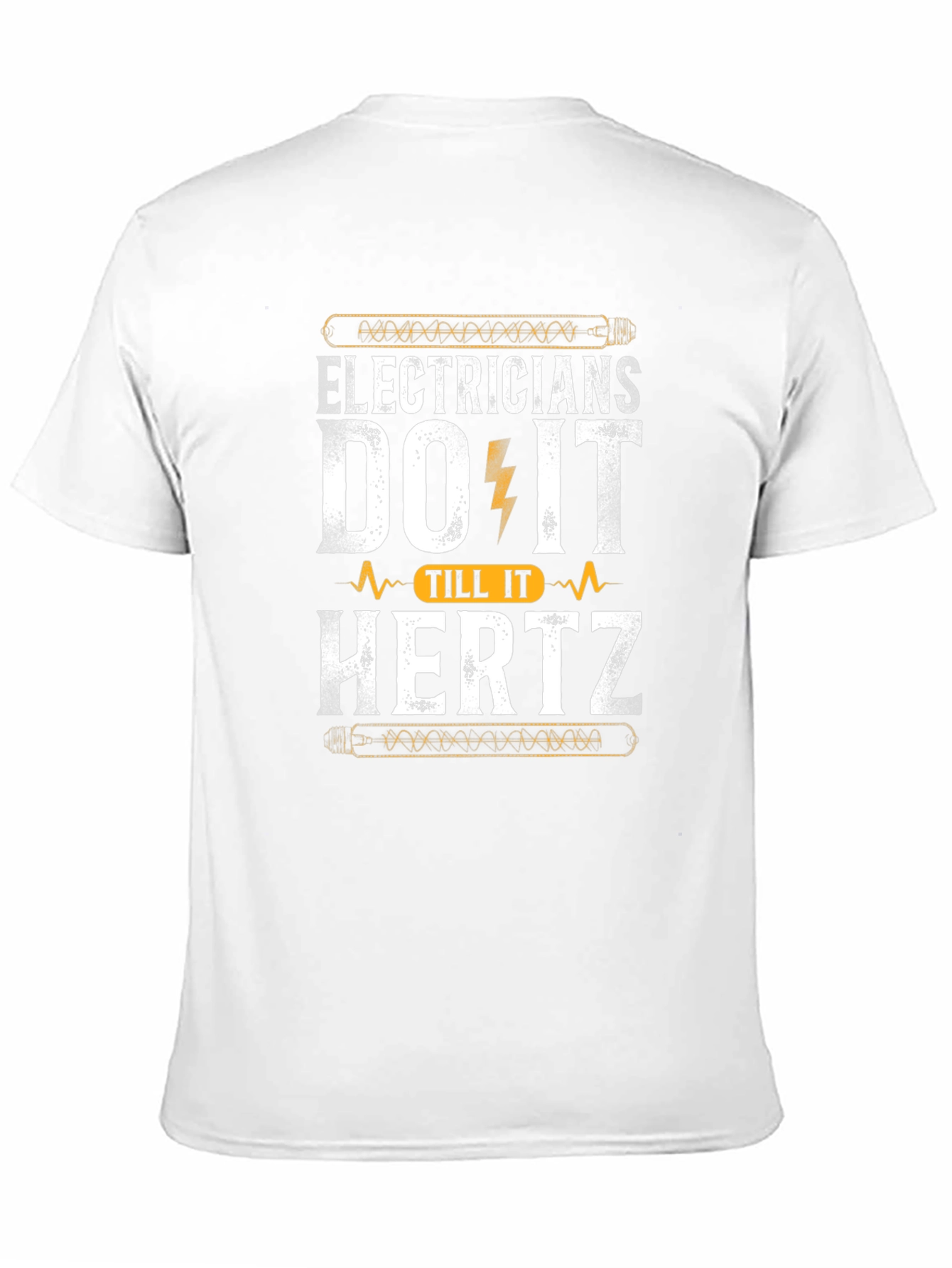 Black Electricians Do It Till It Hertz Black T-Shirt view 11