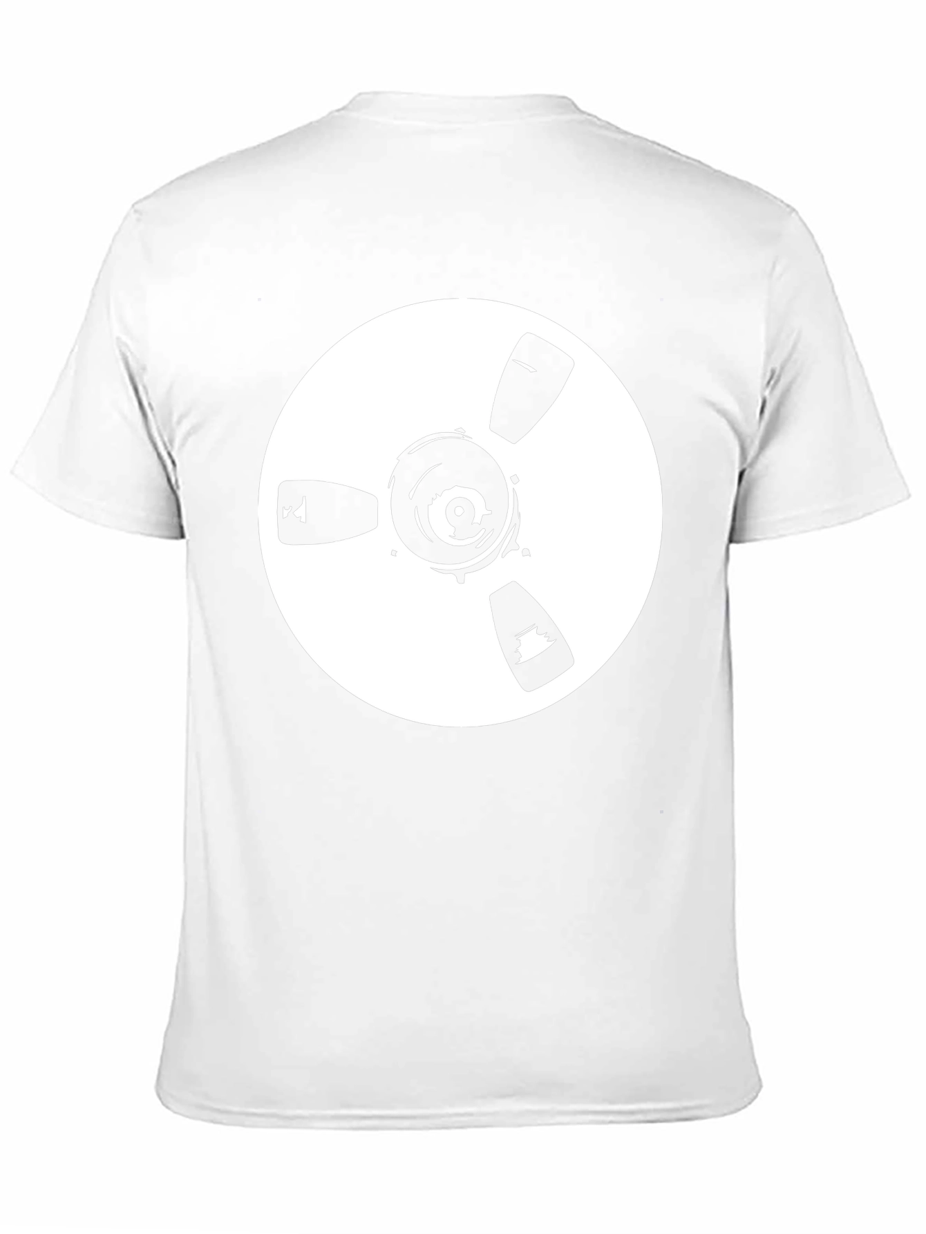 Black Retro Reel-to-Reel Record T-Shirt view 11