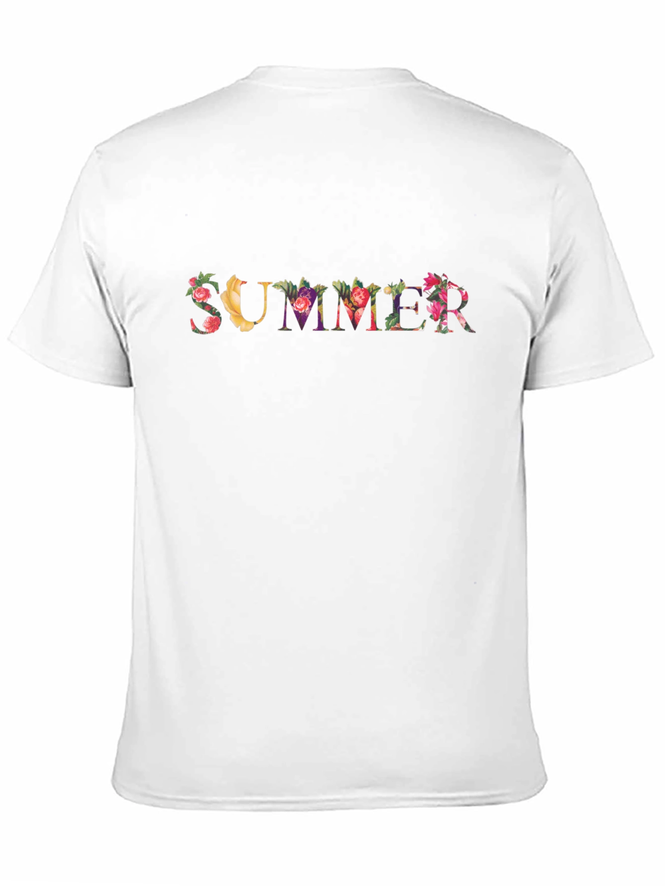 Black Floral "Summer" Graphic Print Black Tee view 11