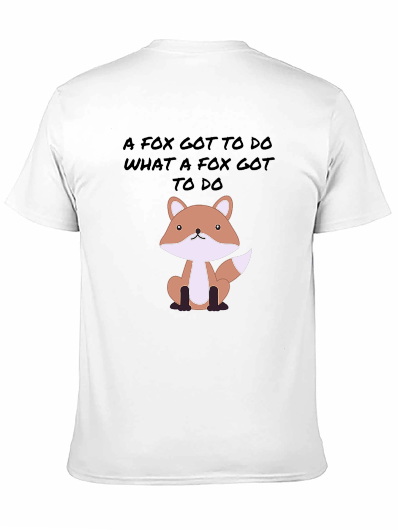 Black Fox Gotta Do Tee - Novelty Graphic Print T-Shirt view 11