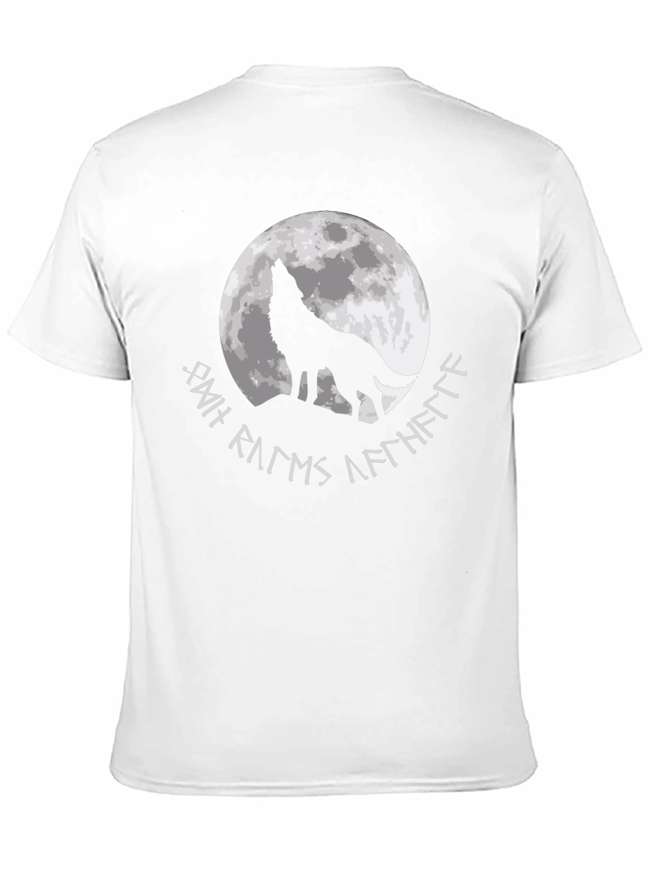 Black Wolf Howling at Moon Graphic Tee view 11