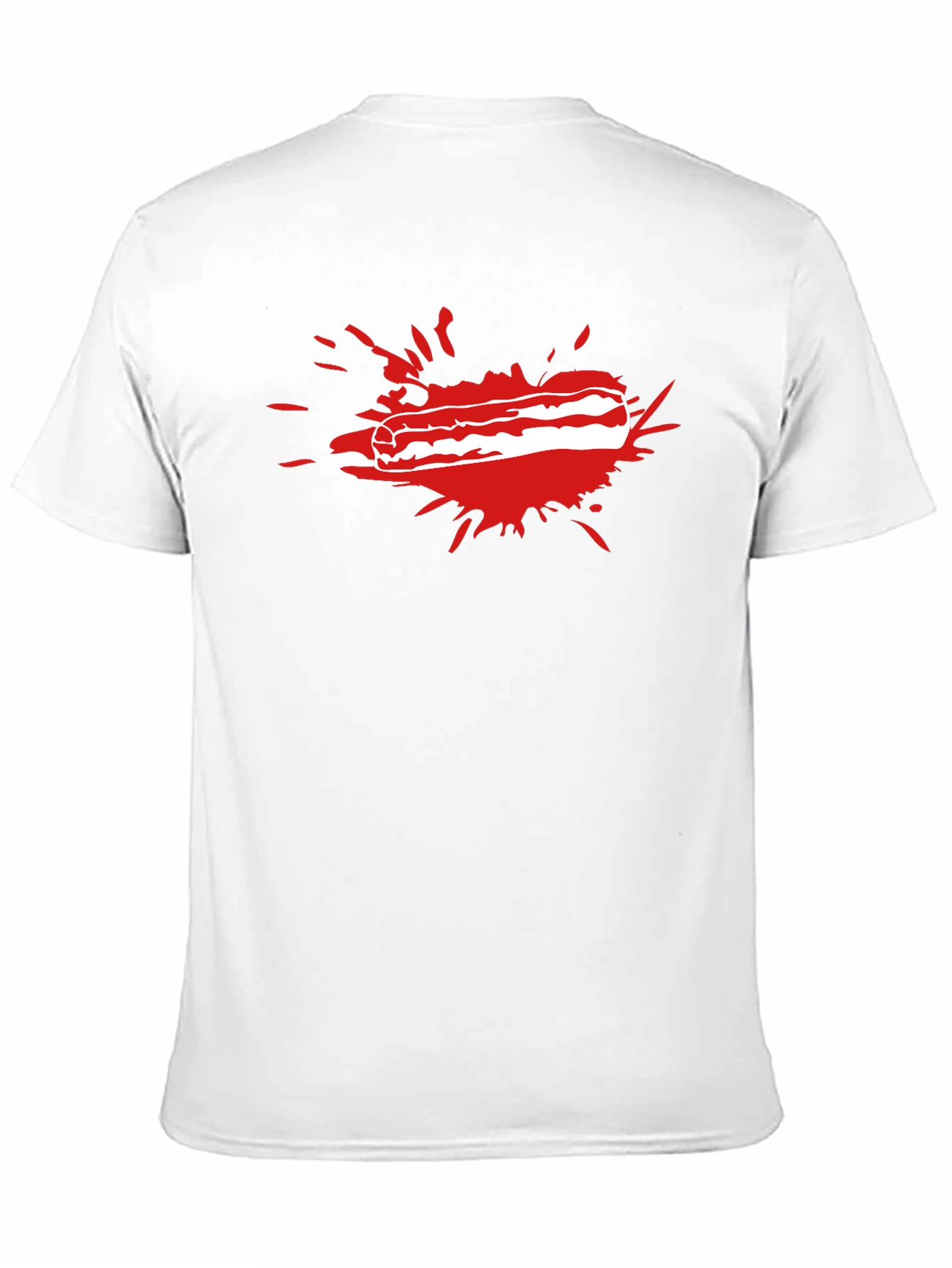 Bacon Splash T-Shirt - Funny Food Tee - 11