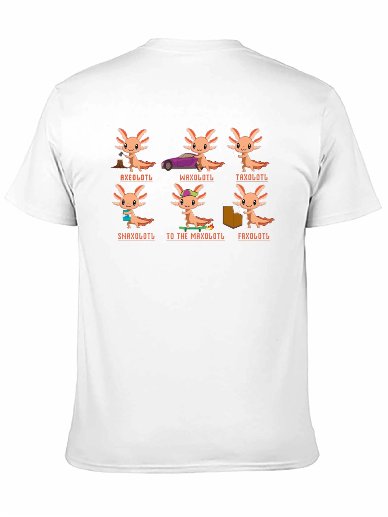 Black Axolotl Pun T-Shirt view 11