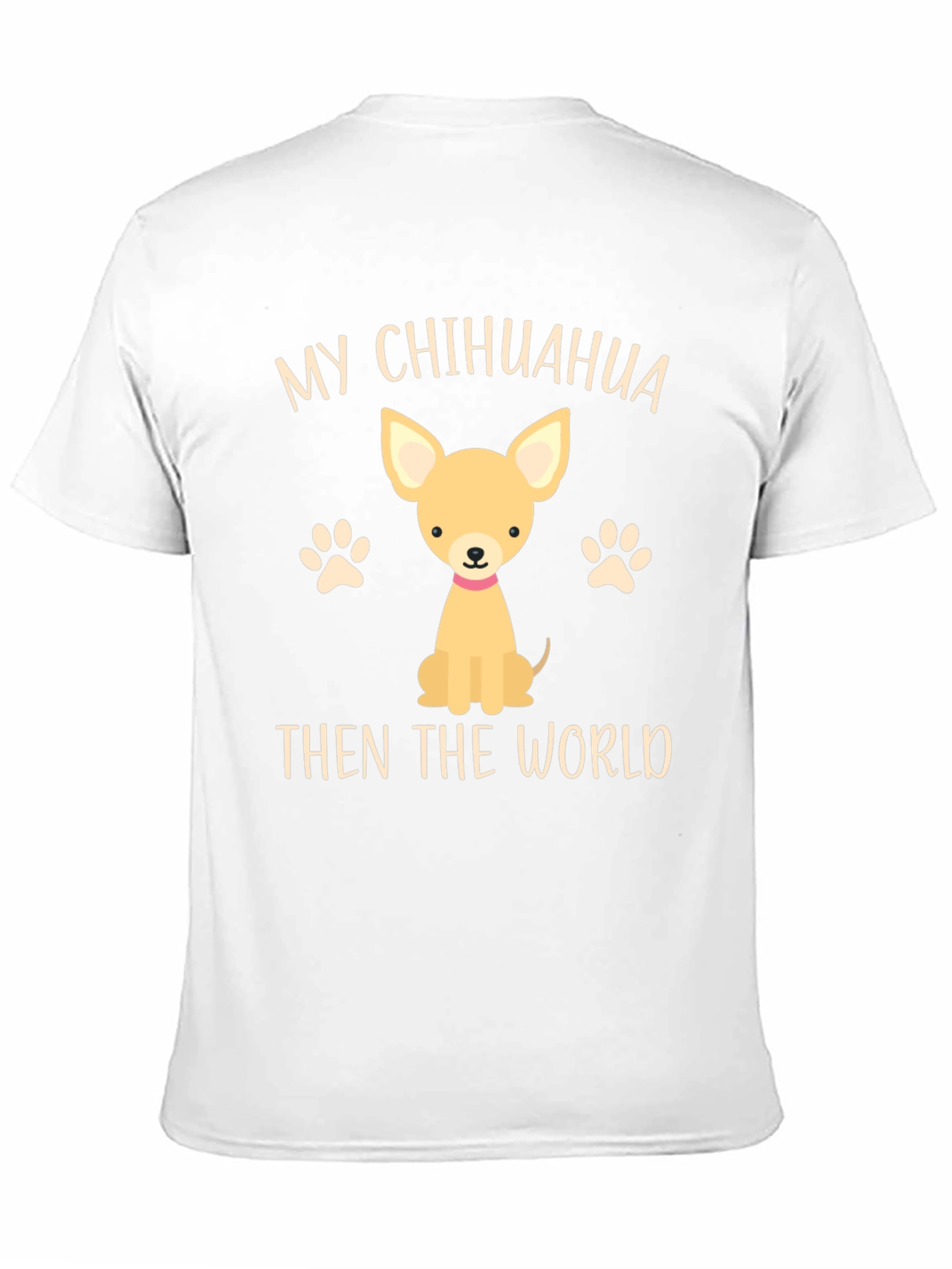 Black My Chihuahua Then The World Novelty T-Shirt view 11
