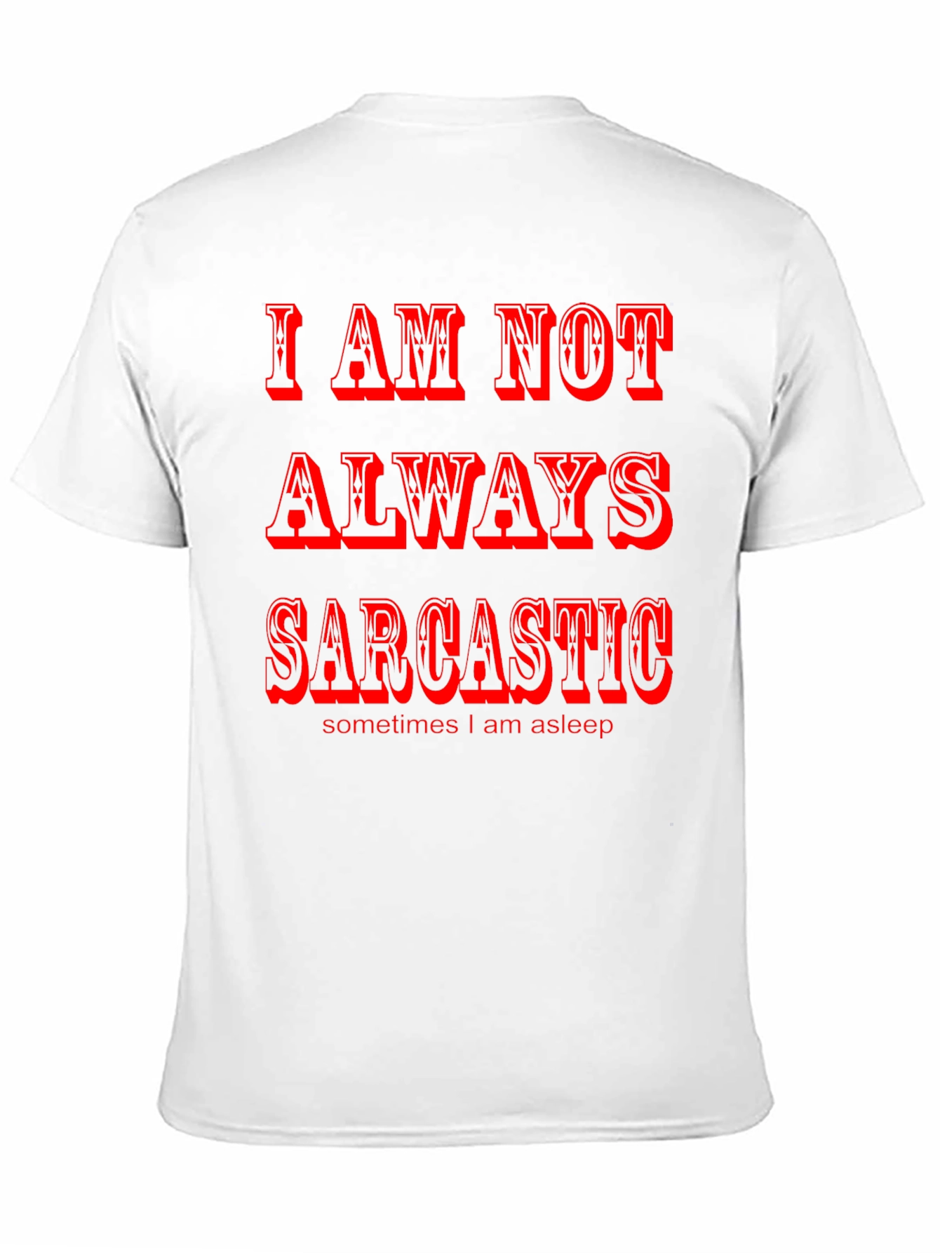 Black Sarcastic Humor Graphic Tee - Black view 11