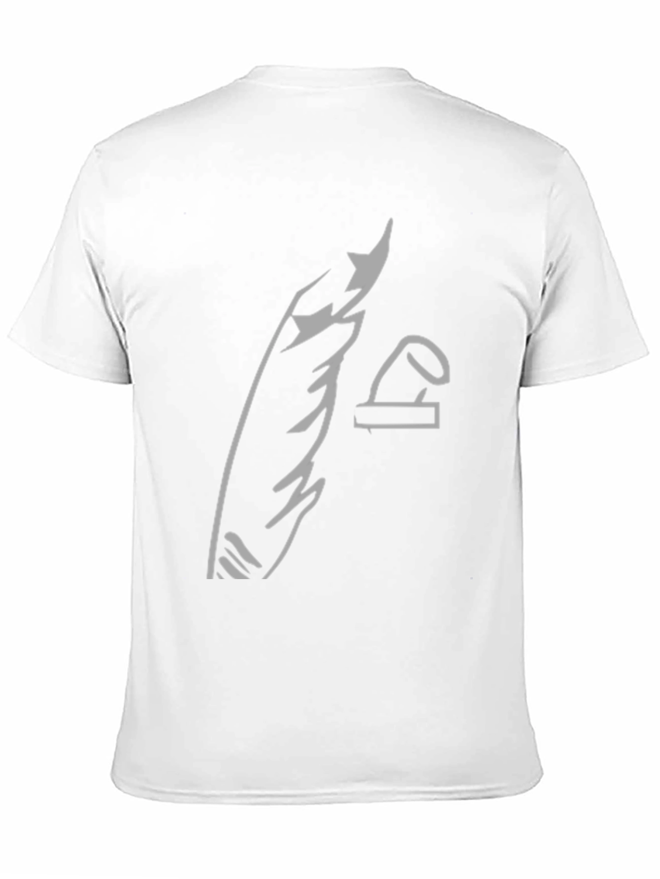 Black Abstract Graphic Print Black Tee view 11