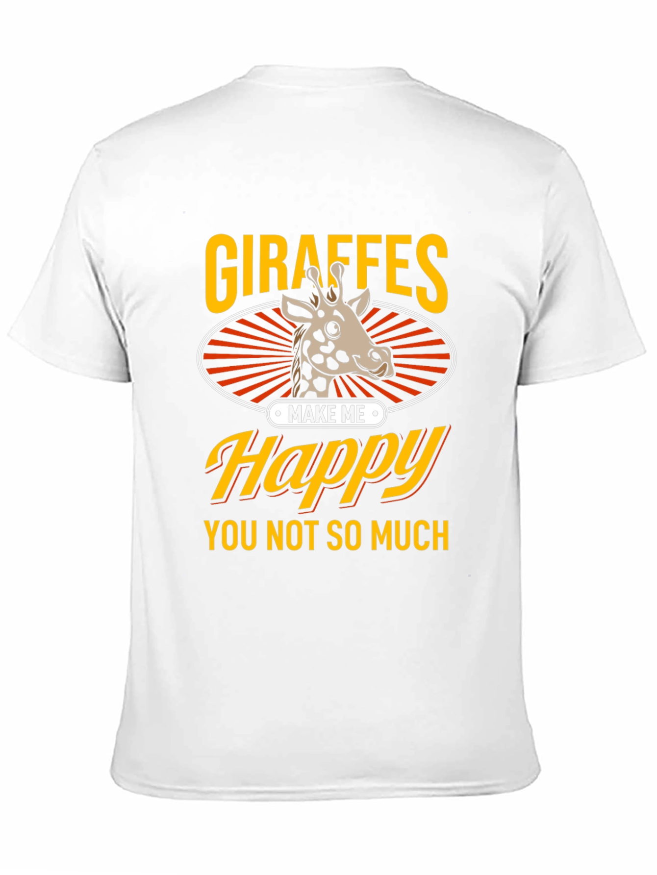 Black Giraffe Lover Graphic Tee - Funny Animal Shirt view 11