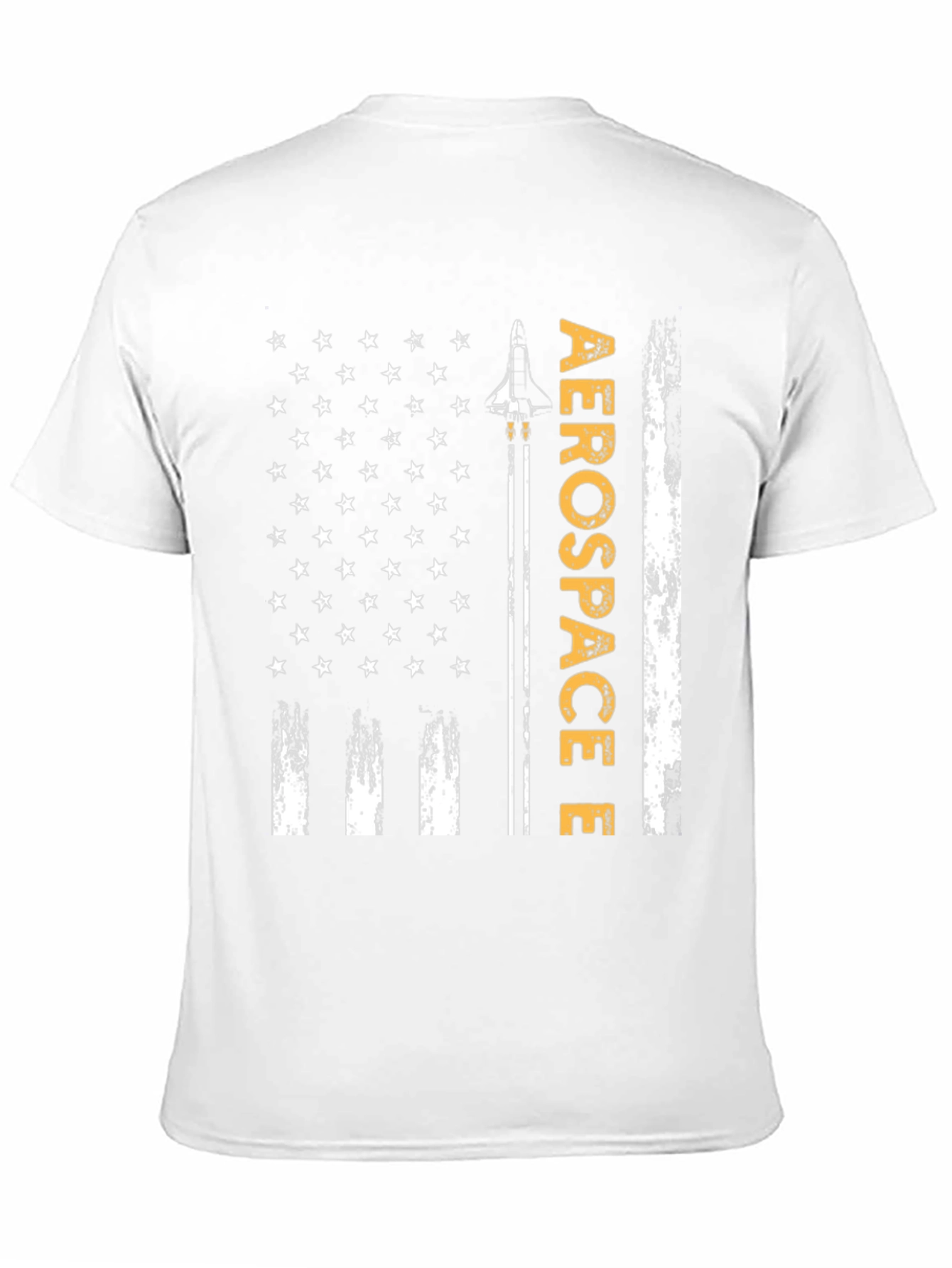 Black Aerospace Flag Graphic T-Shirt - Patriotic Design view 11
