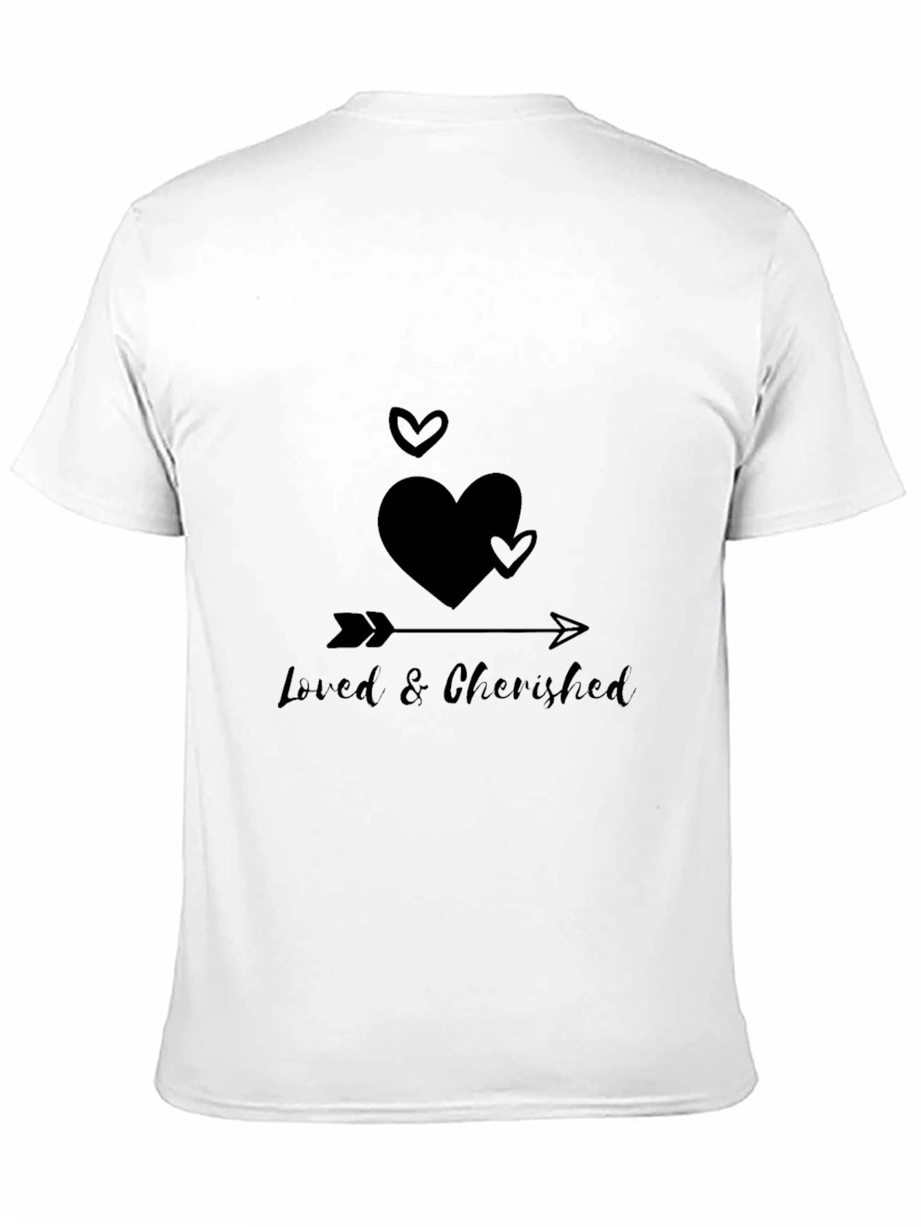 Black Loved & Cherished Black Graphic Tee view 11