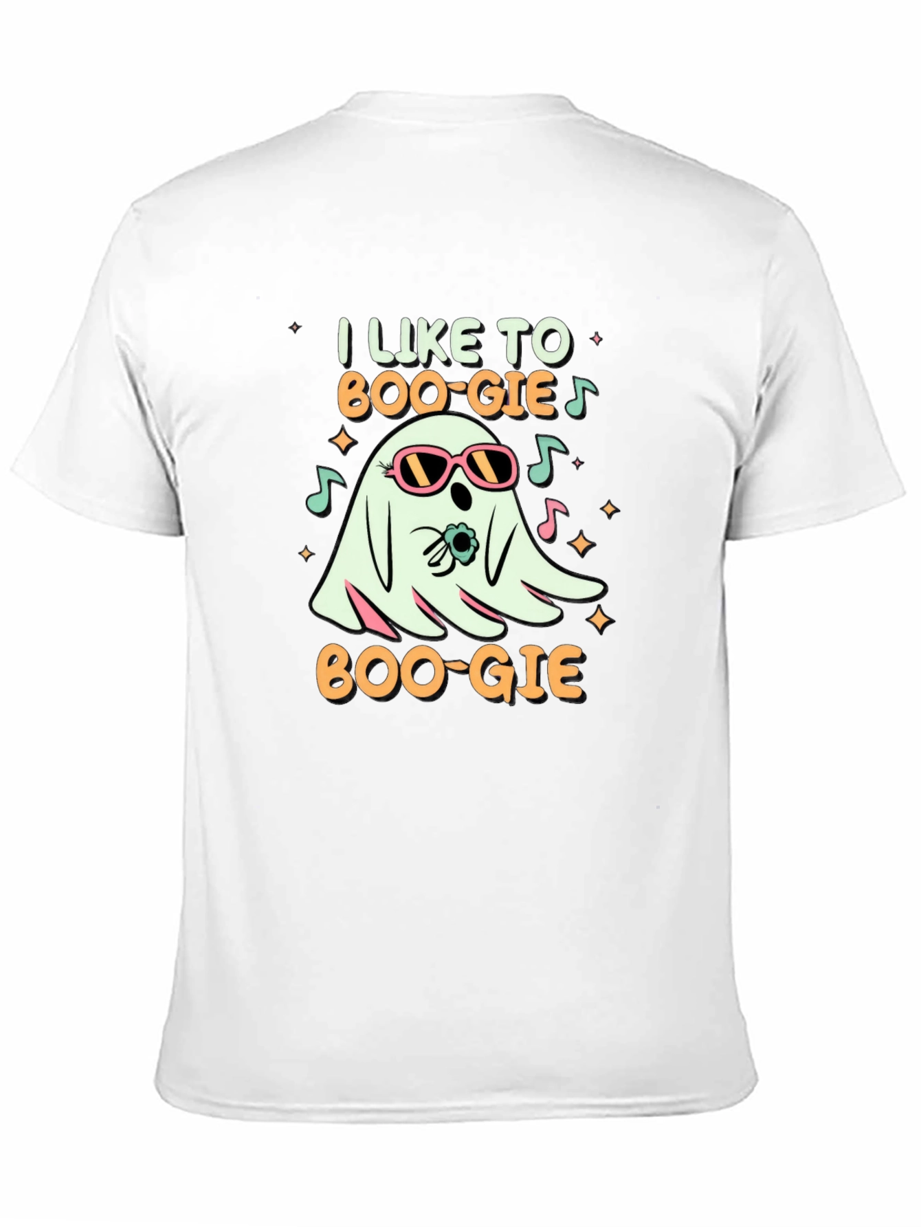 Black I Like To Boo-gie Ghost T-Shirt view 11