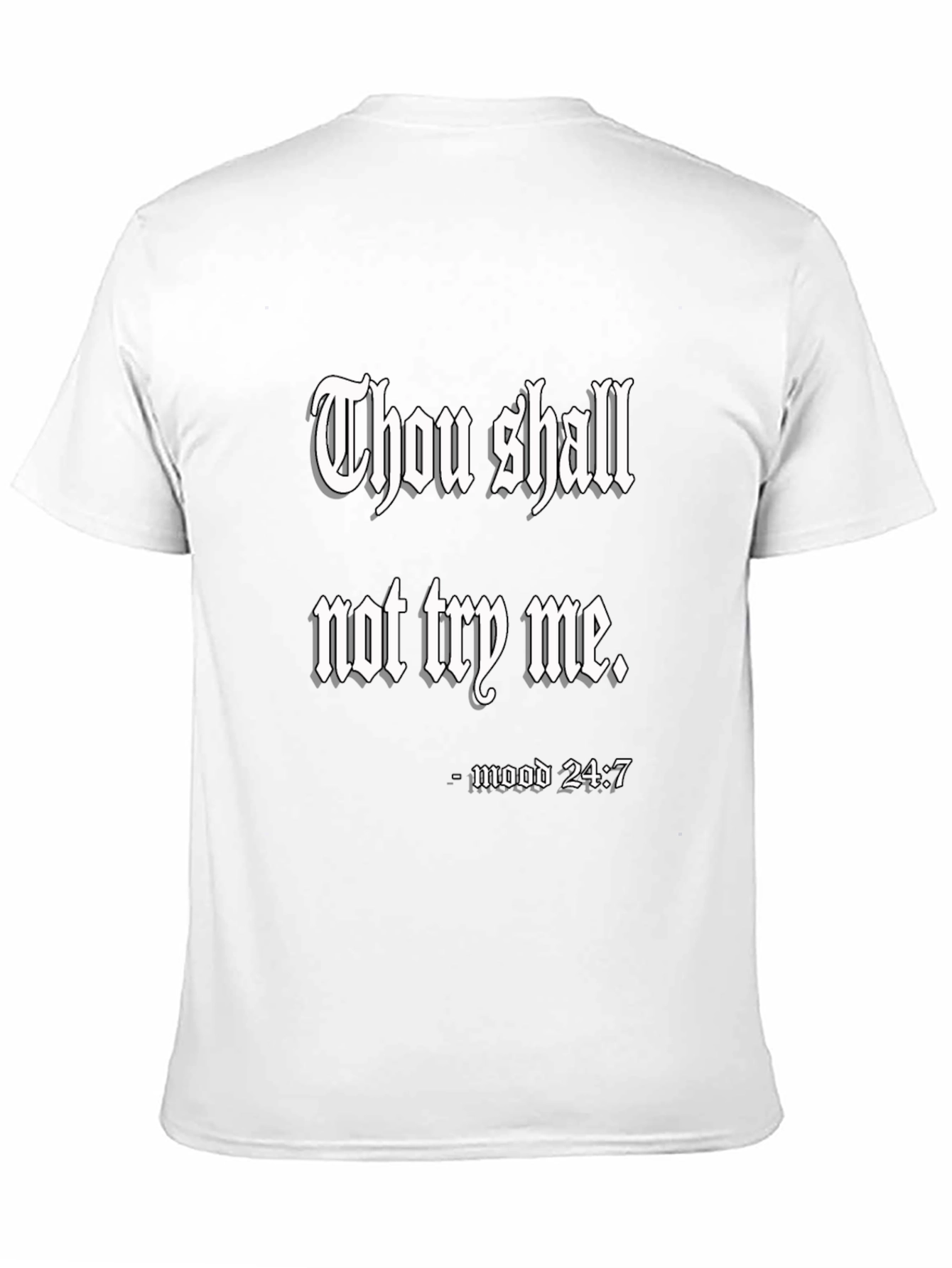 Black Thou Shall Not Try Me Black T-Shirt view 11