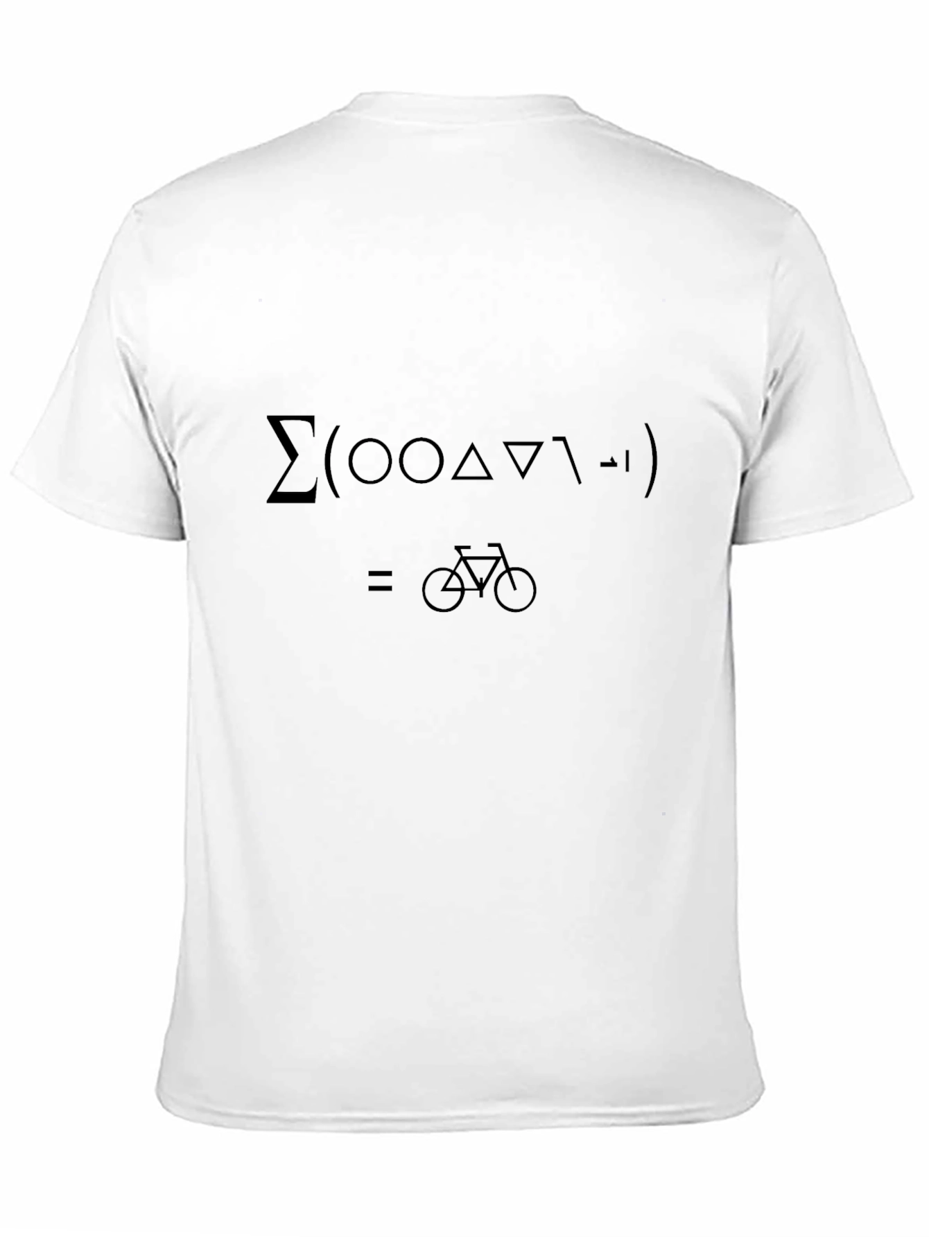 Black Math Equation Bicycle T-Shirt view 11
