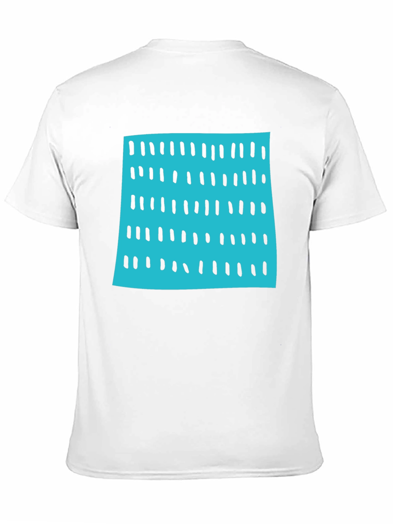 Modern Blue & Black Pattern Tee - 11