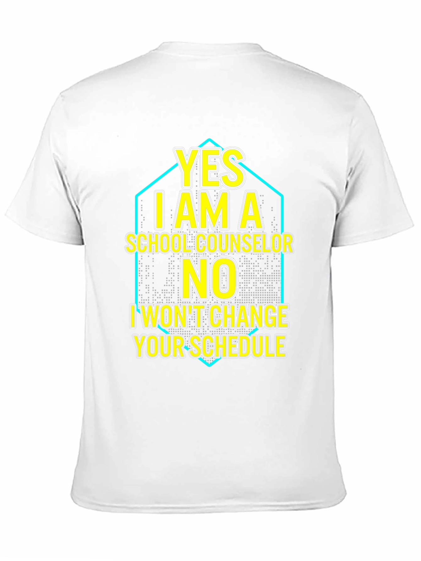 Black Funny School Counselor T-Shirt - Yes No Design view 11