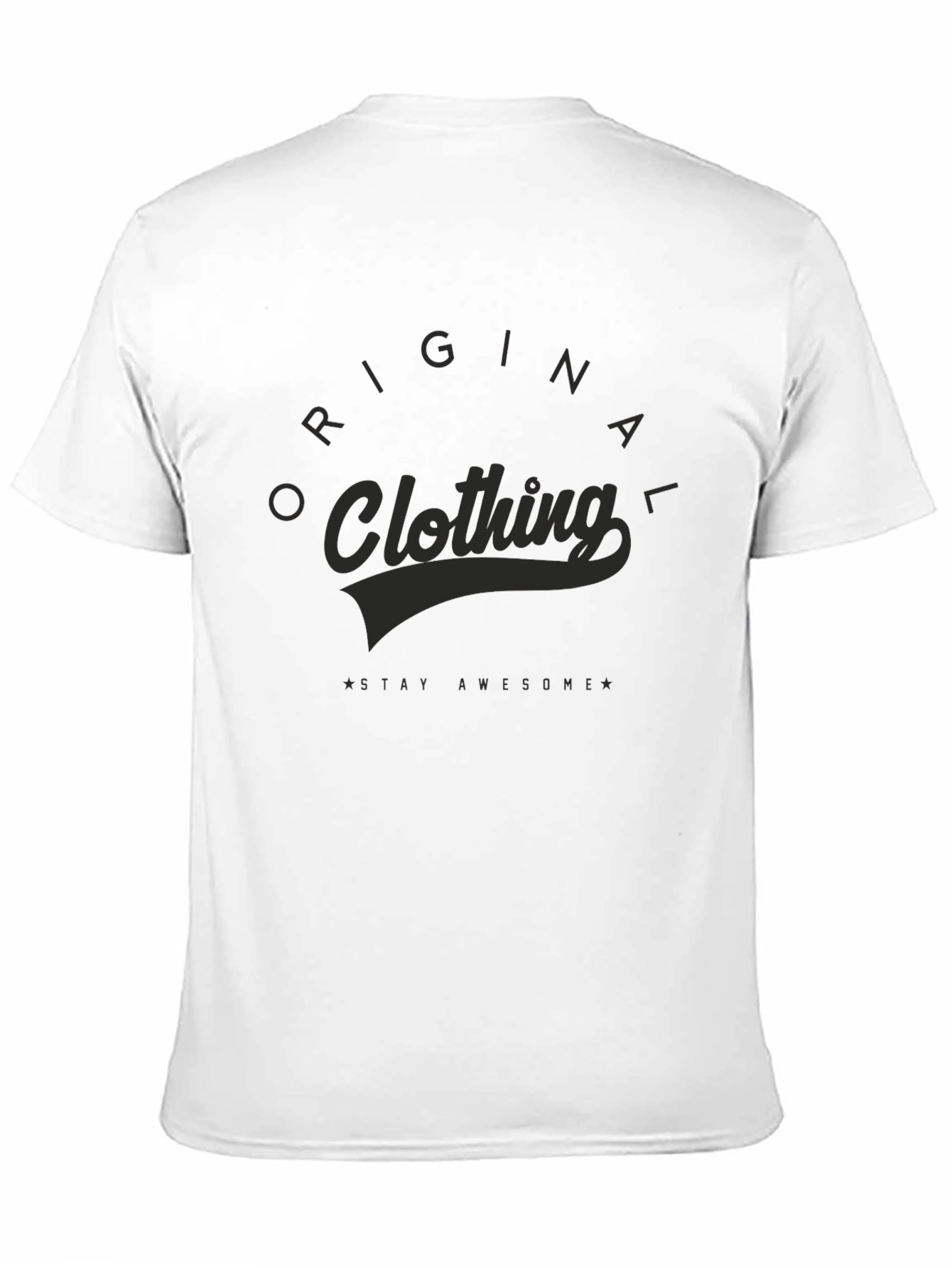 Black Original Clothing Graphic Tee - Soft Cotton Blend view 11