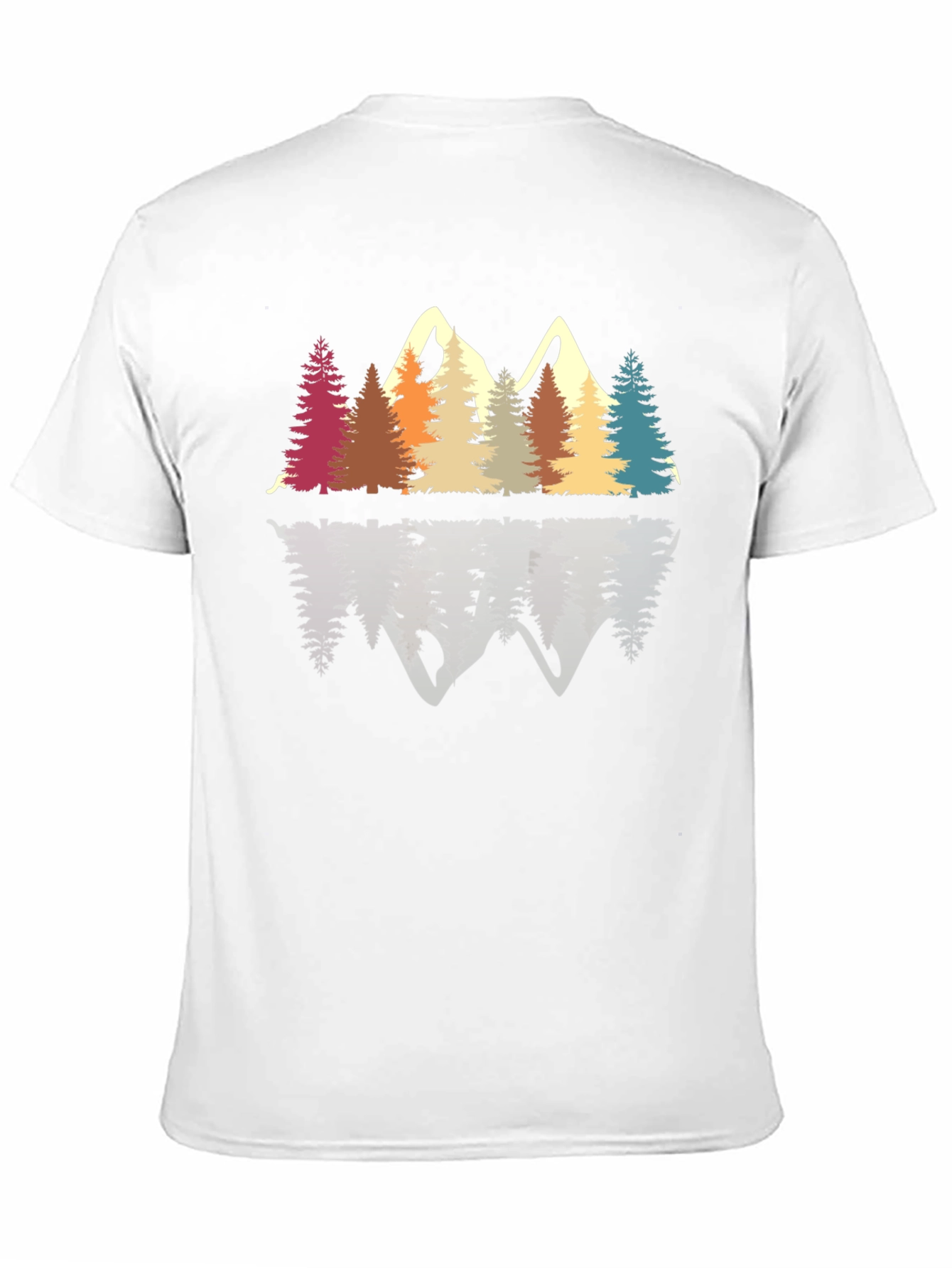 Black Retro Mountain & Trees Graphic Tee view 11