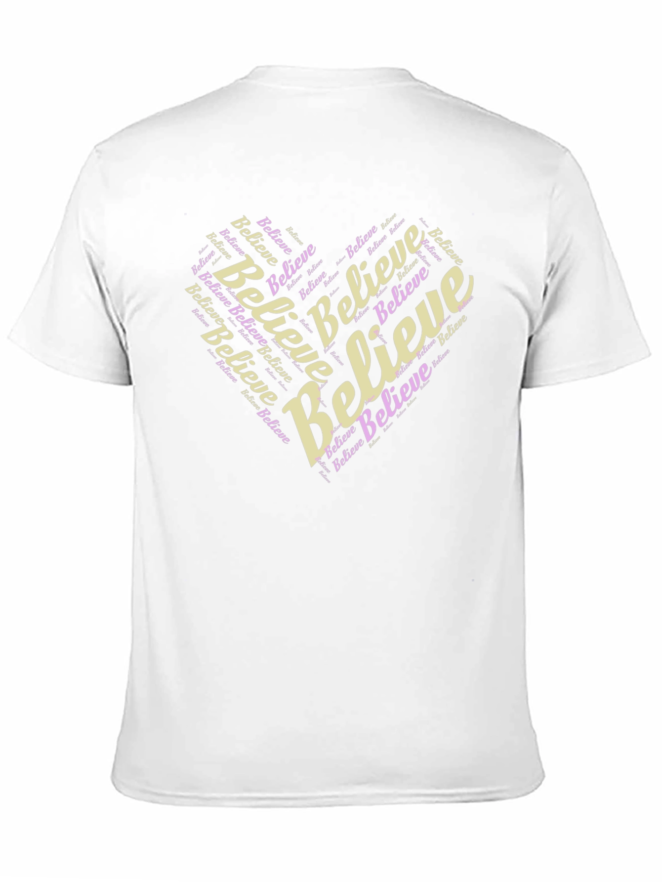 Black Believe Heart Graphic Black T-Shirt view 11