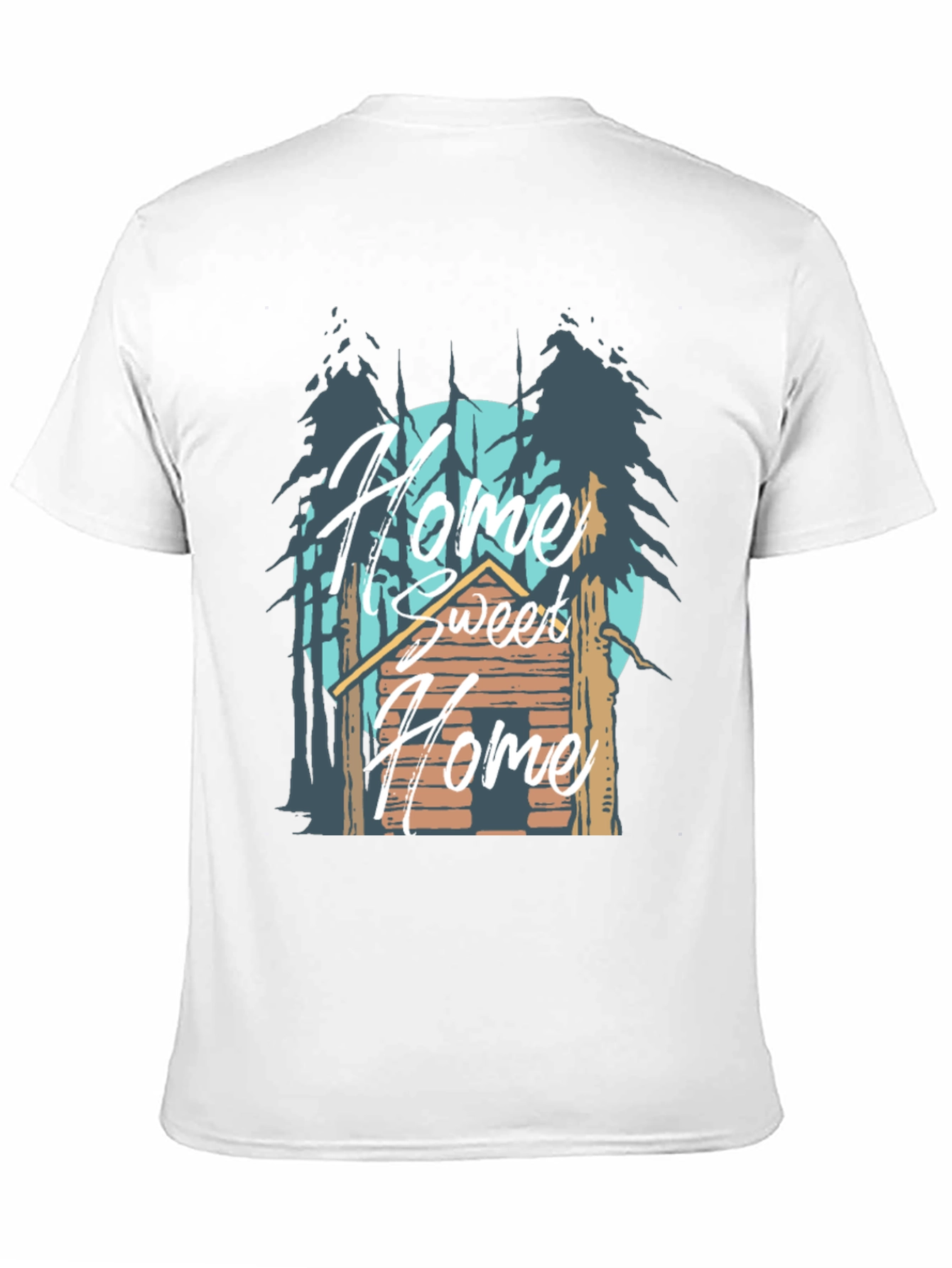 Black Home Sweet Home Cabin T-Shirt view 11