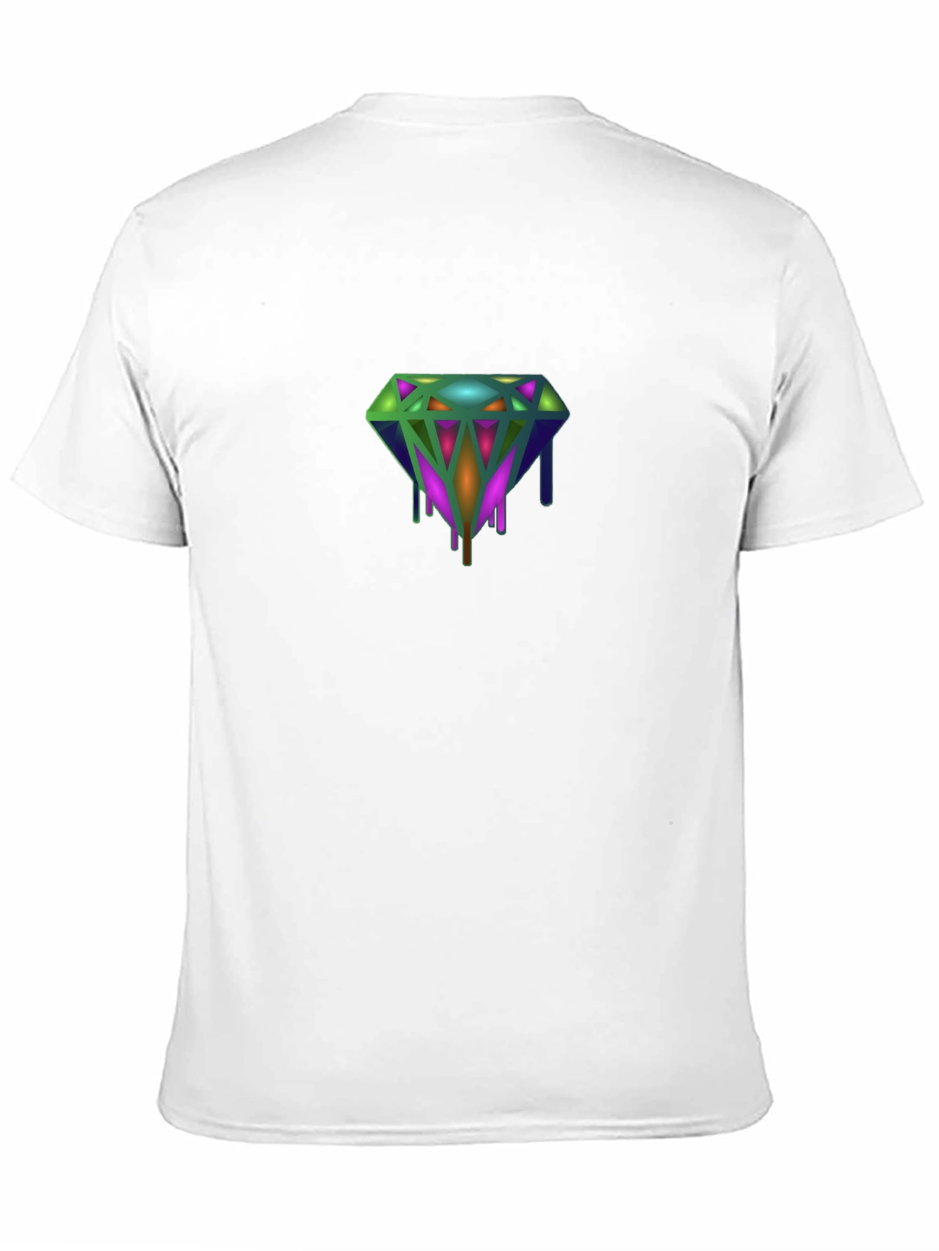 Black Dripping Diamond Graphic Tee - Modern Style view 11