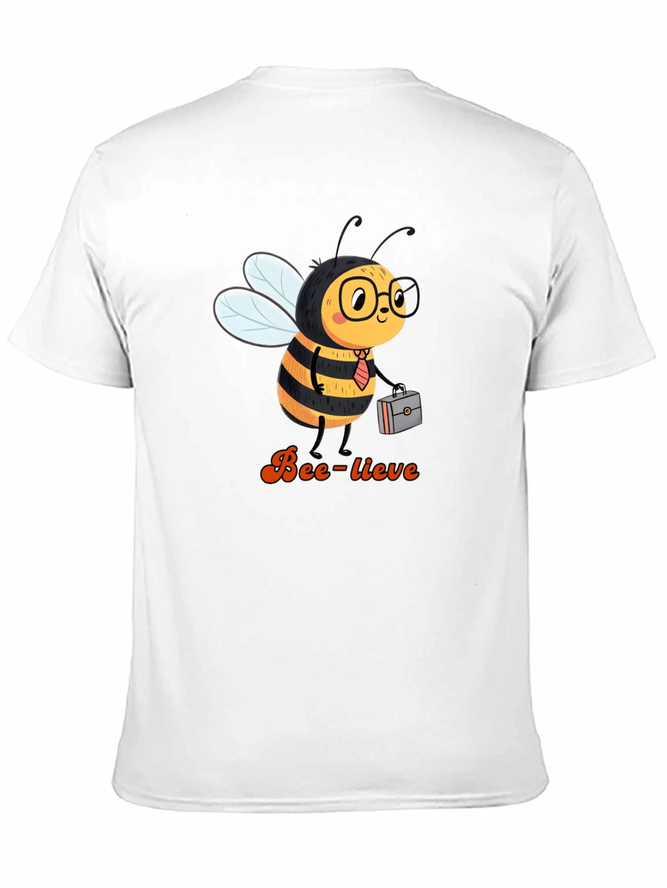 Black Bee-lieve Graphic Tee - Black Cotton T-Shirt view 11