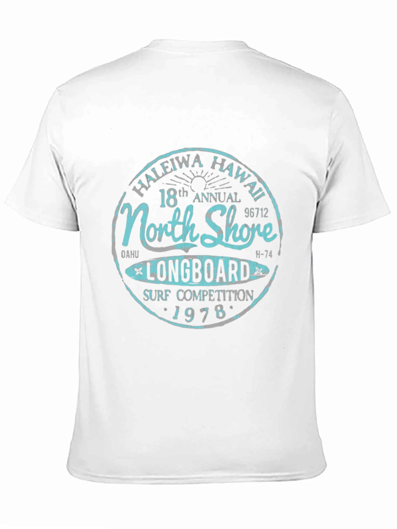Black North Shore Longboard Surf Competition 1978 T-Shirt view 11