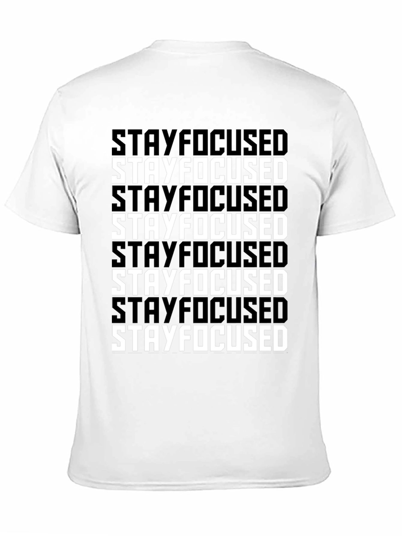 Black Stay Focused Graphic T-Shirt view 11