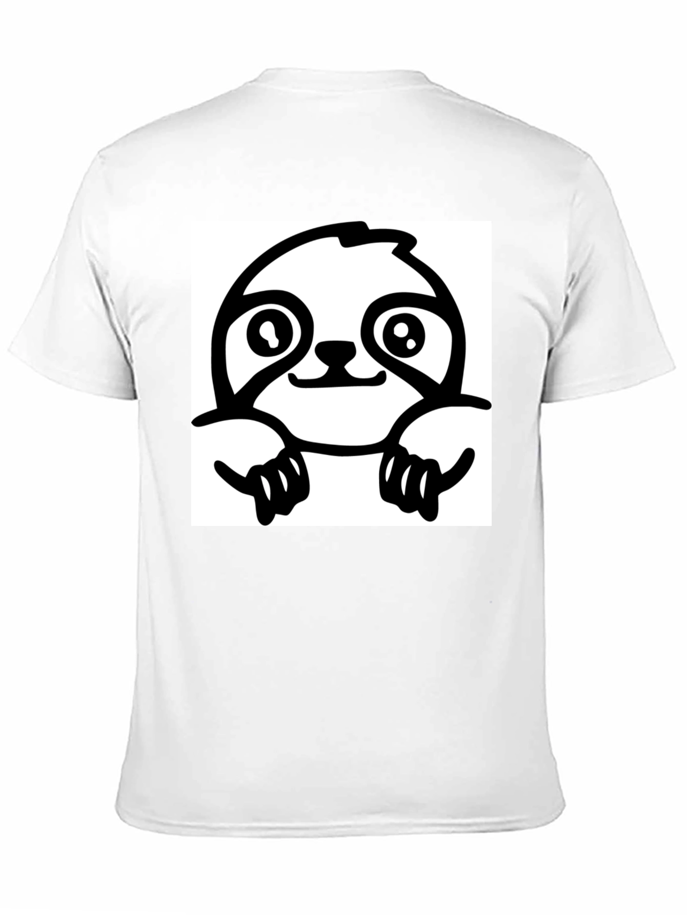 Black Sloth Graphic Tee - Black Cotton T-Shirt view 11