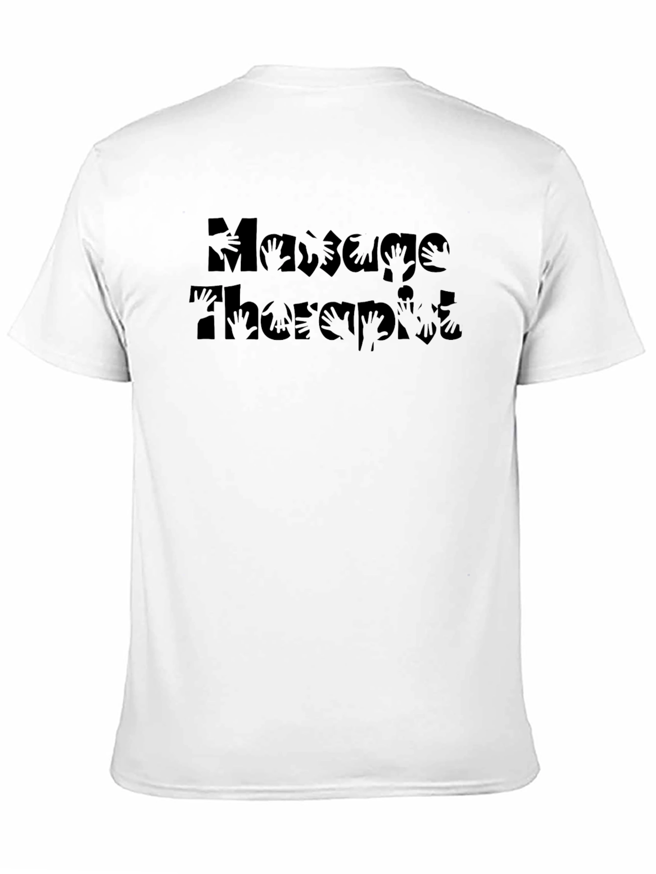 Black Massage Therapist Black Graphic Tee view 11